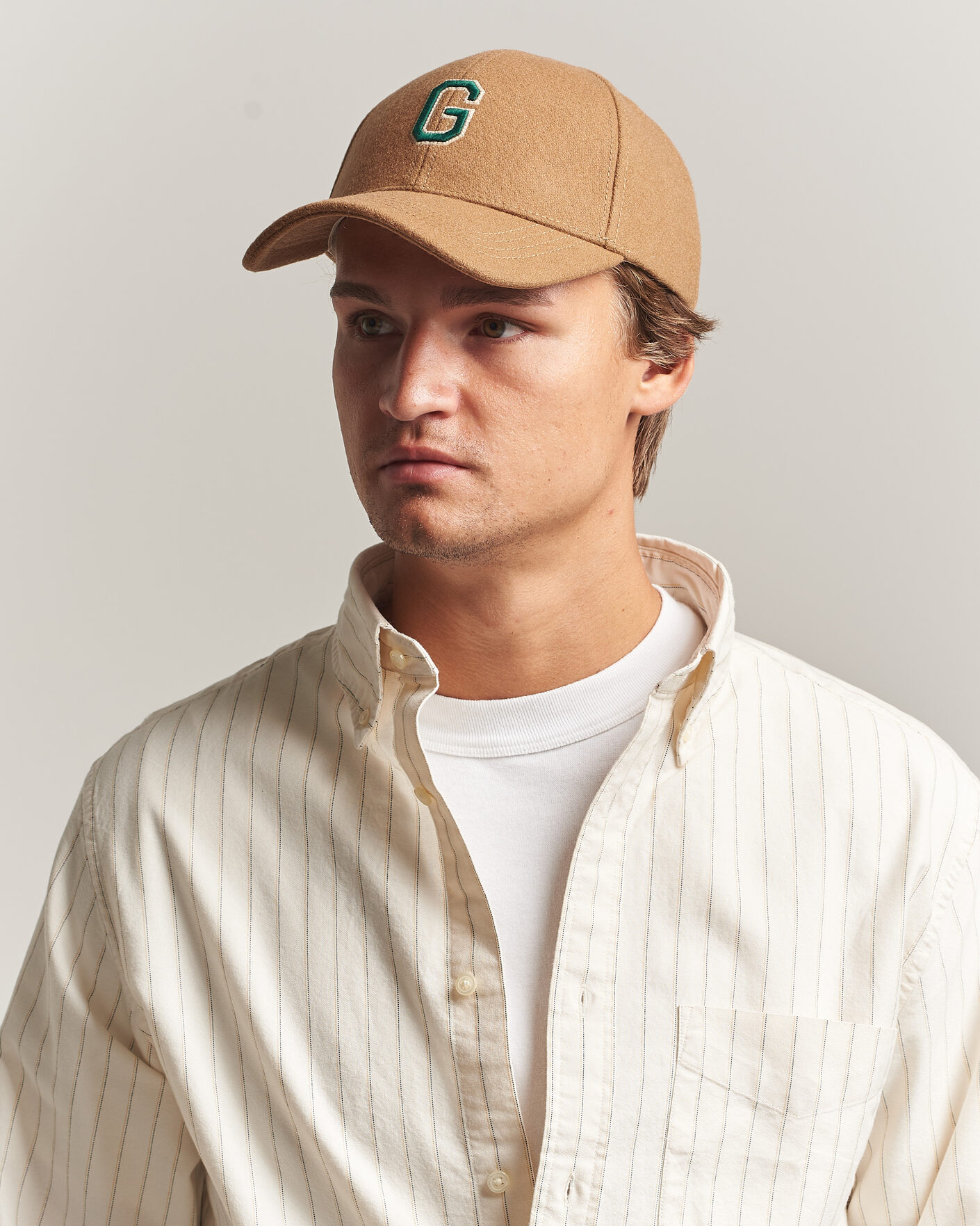 Homme | Bobs Et Casquettes | Gant | G Badge Wool Melton Cap Autumn Yellow