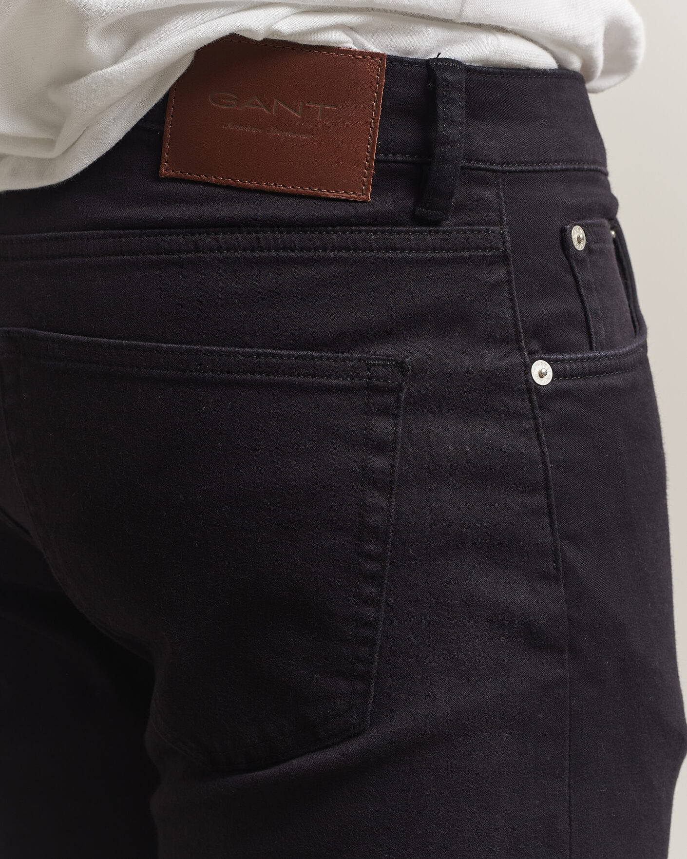 Homme | Pantalons | Gant | Regular Fit Moleskin 5-Pocket Pants Black