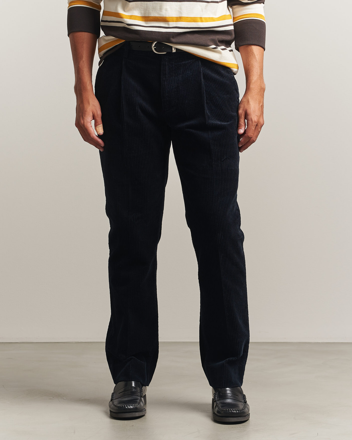 Heren | Broeken | Gant | Corduroy Trousers Evening Blue
