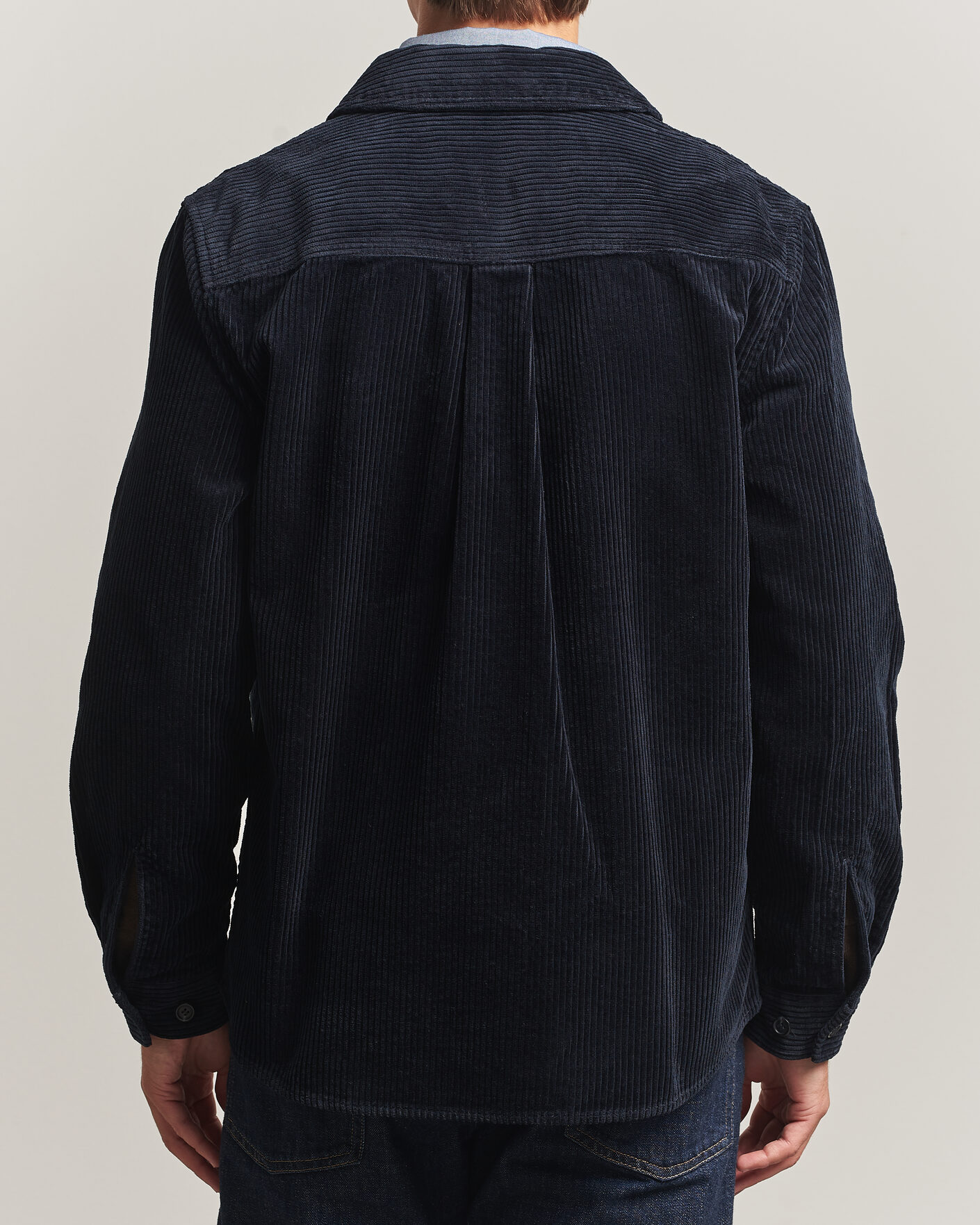 Heren | Overhemden | Gant | Regular Fit Corduroy Overshirt Evening Blue