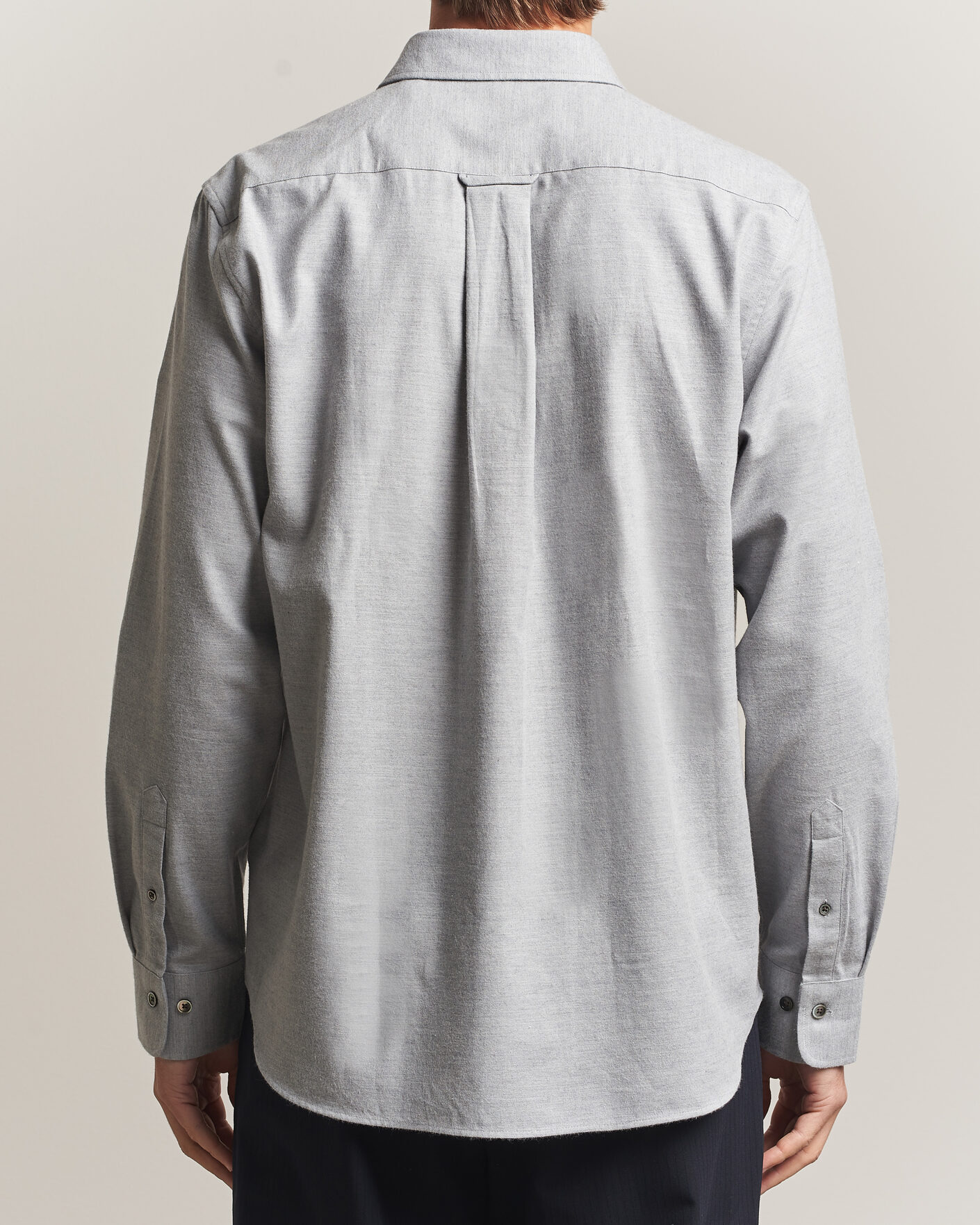 Homme | Chemises | Gant | Regular Fit Flannel Shirt Grey Melange
