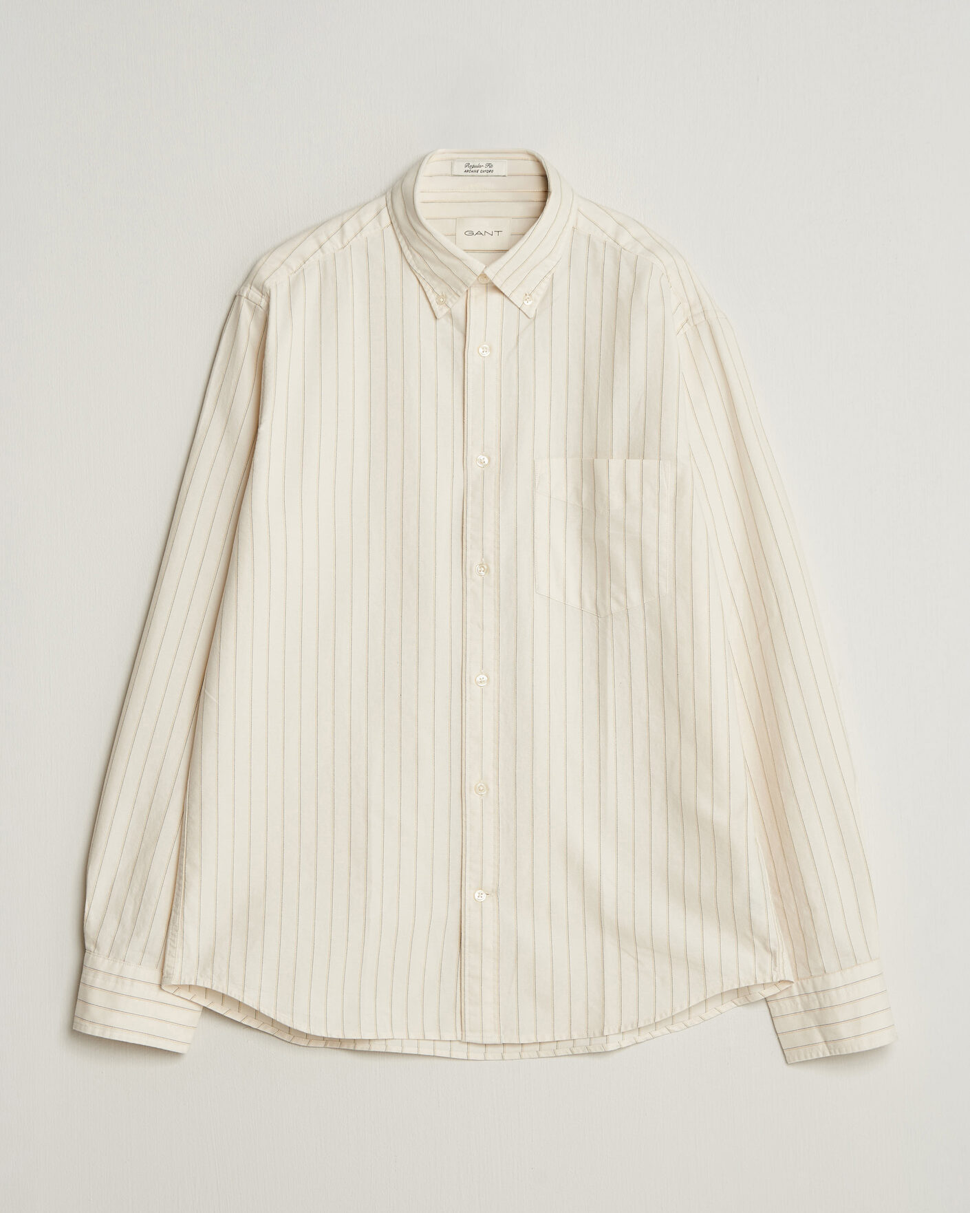 Homme | Chemises | Gant | Regular Fit Archive Oxford Striped Shirt Cream