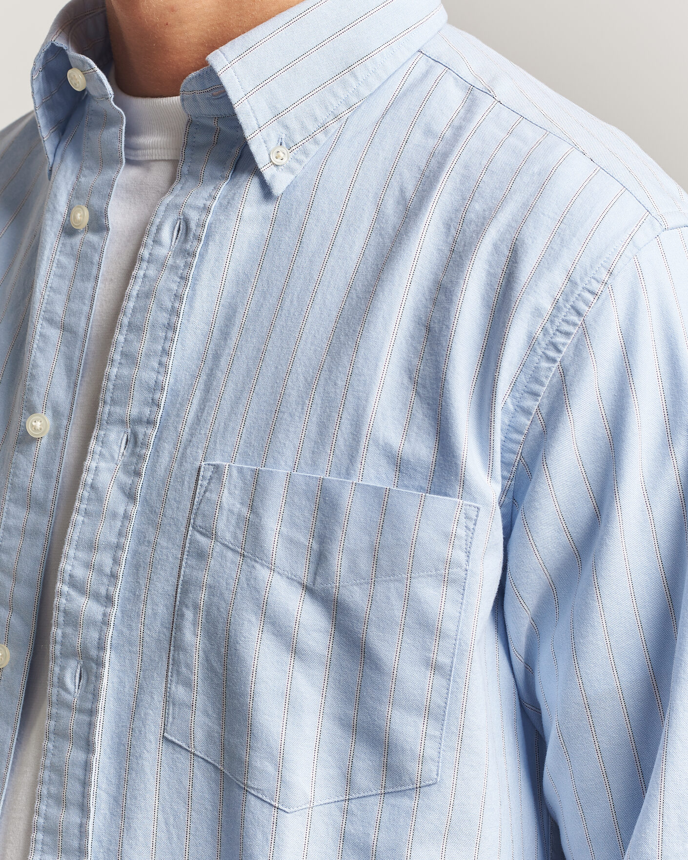 Homme | Chemises | Gant | Regular Fit Archive Oxford Striped Shirt Clear Sky