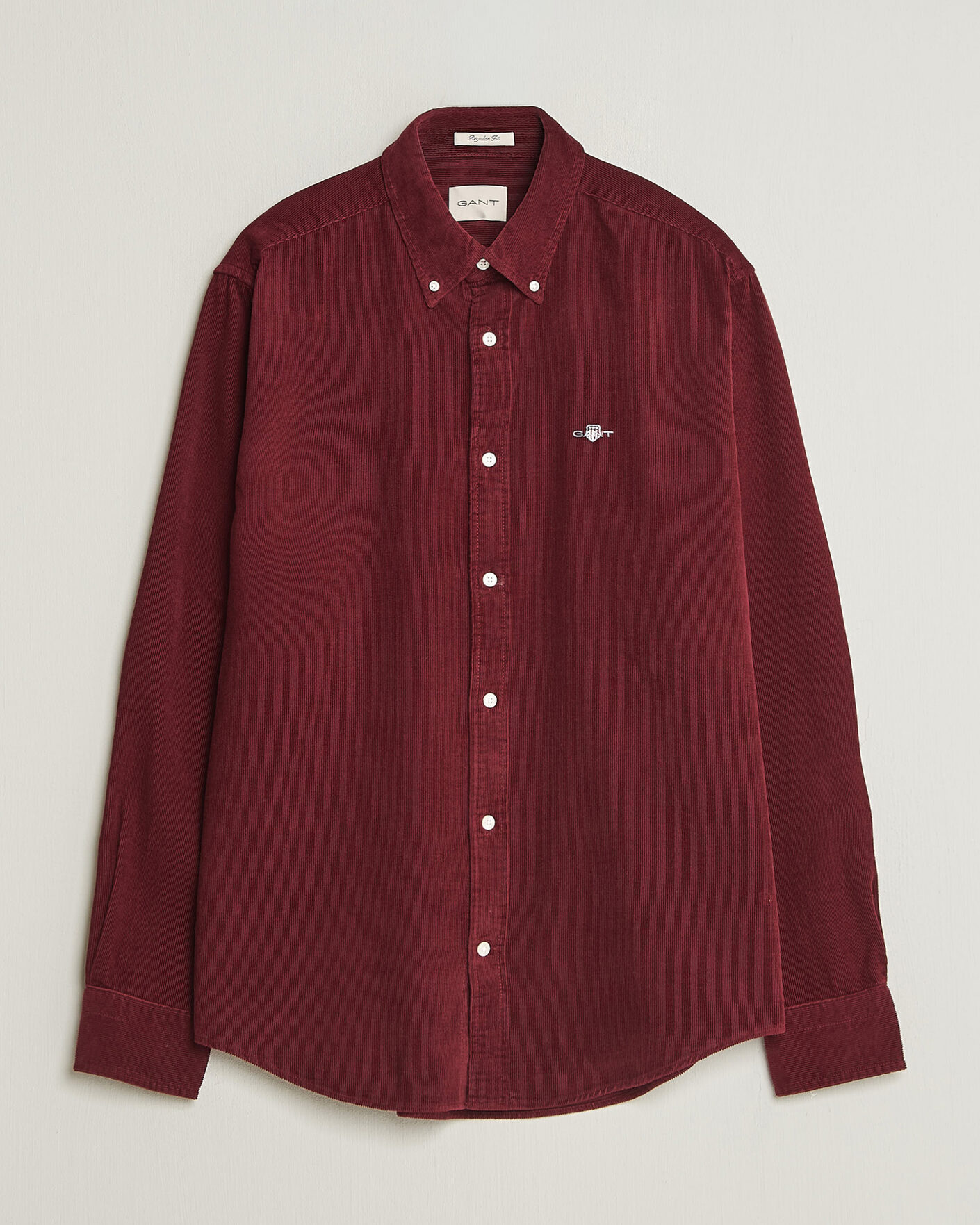 Homme | Chemises | Gant | Regular Fit Corduroy Shirt Deep Grape Wine