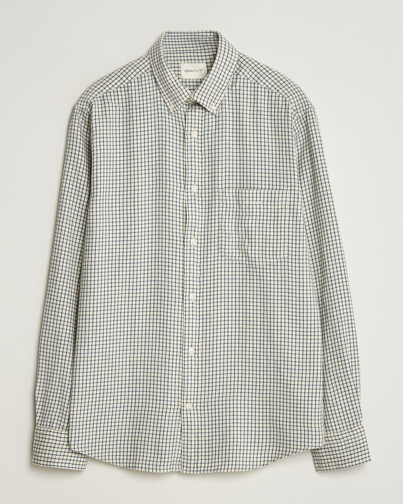 Heren | Overhemden | Gant | Regular Fit Windblown Flannel Checked Shirt Blue Horizon