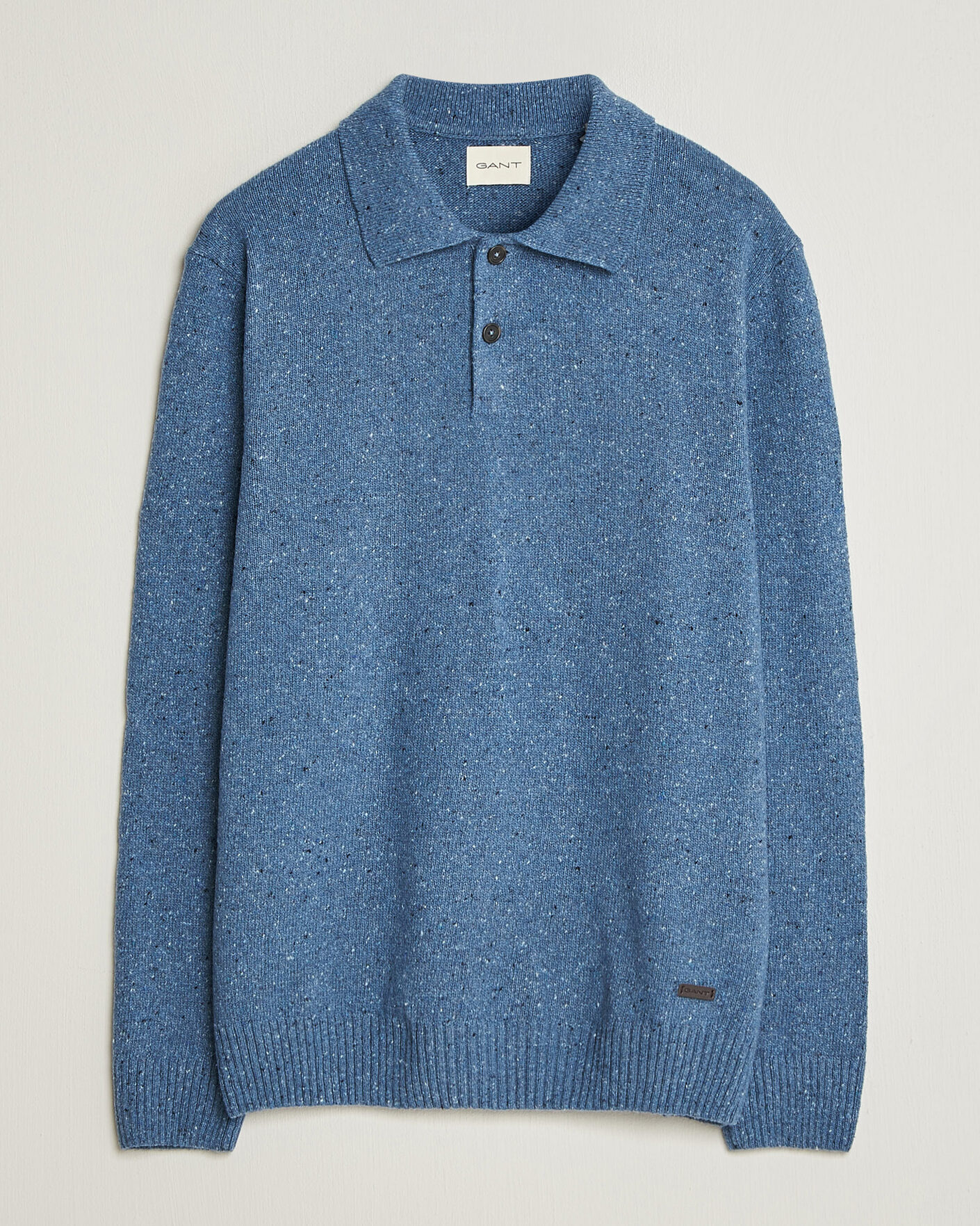 Homme | Pulls Et Tricots | Gant | Neps Wool Polo Blue Horizon