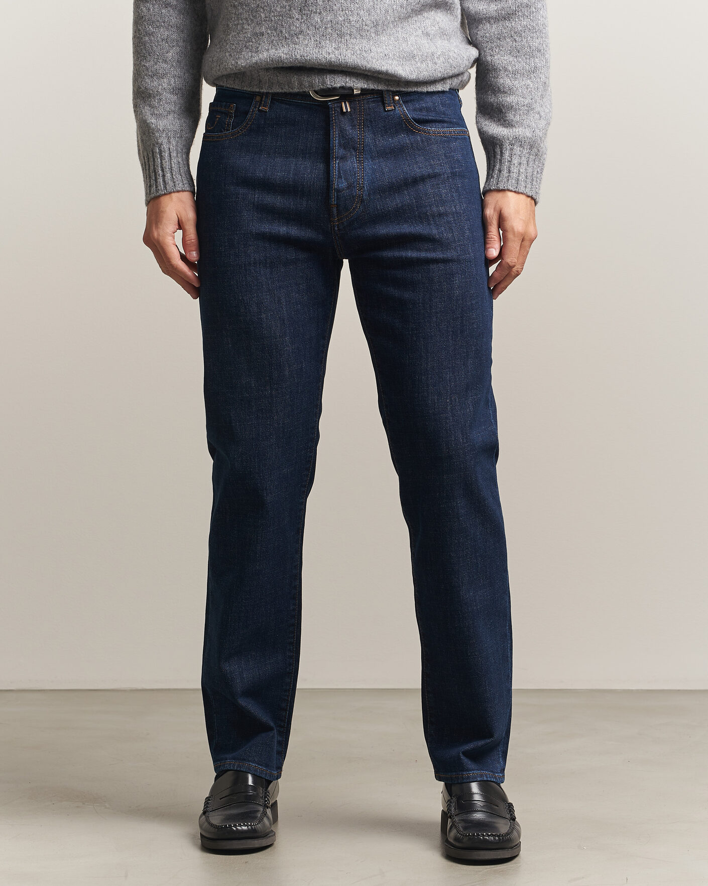 Homme | Jeans | Jacob Cohën | Edos Regular Straight Fit Jeans Dark Blue