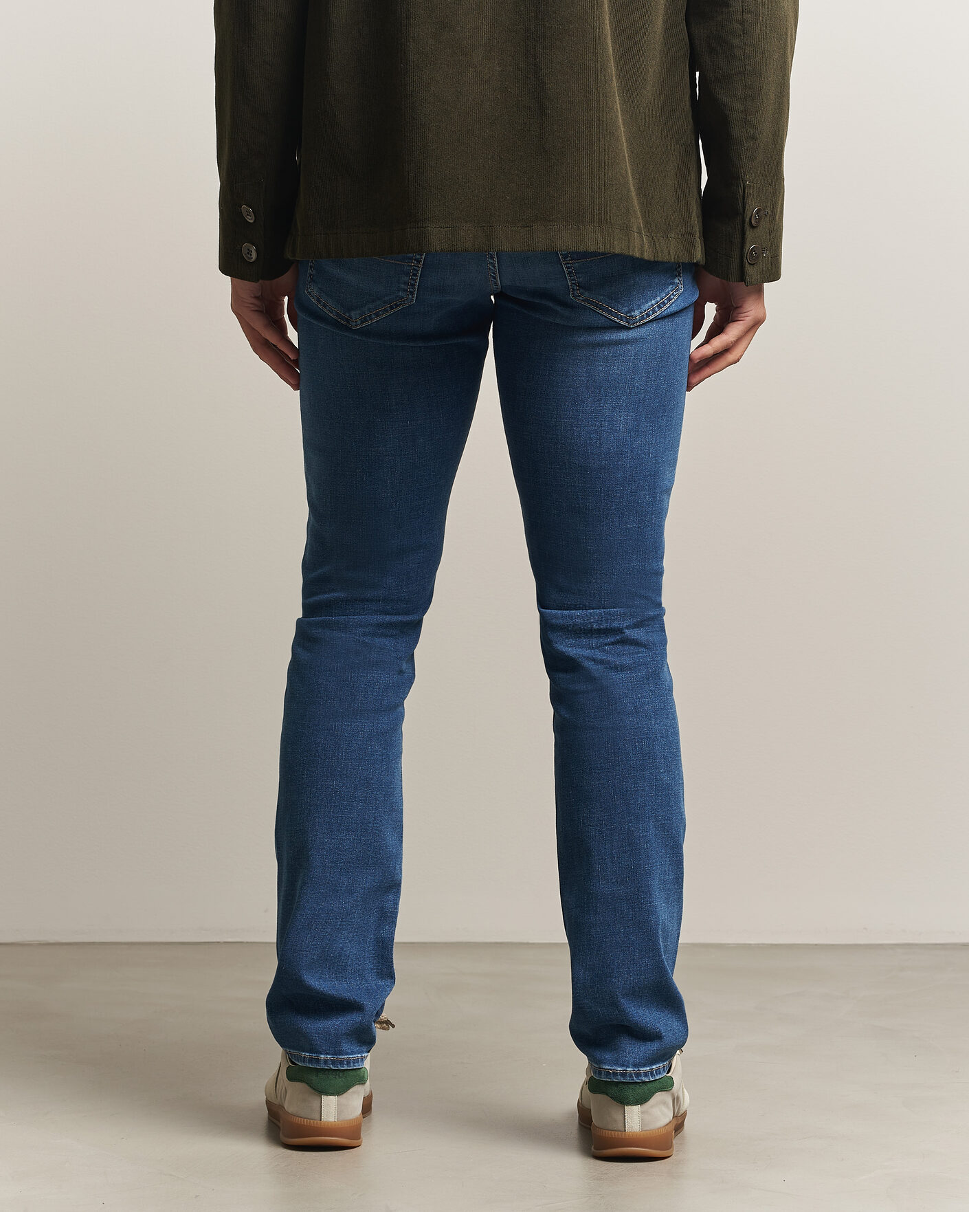 Homme | Jeans | Jacob Cohën | Bard Fast Slim Fit Stretch Jeans Mid Blue