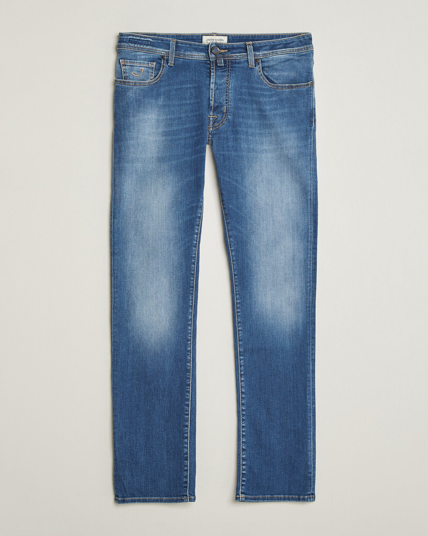 Heren | Jeans | Jacob Cohën | Bard Slim Fit Stretch Jeans Light Blue