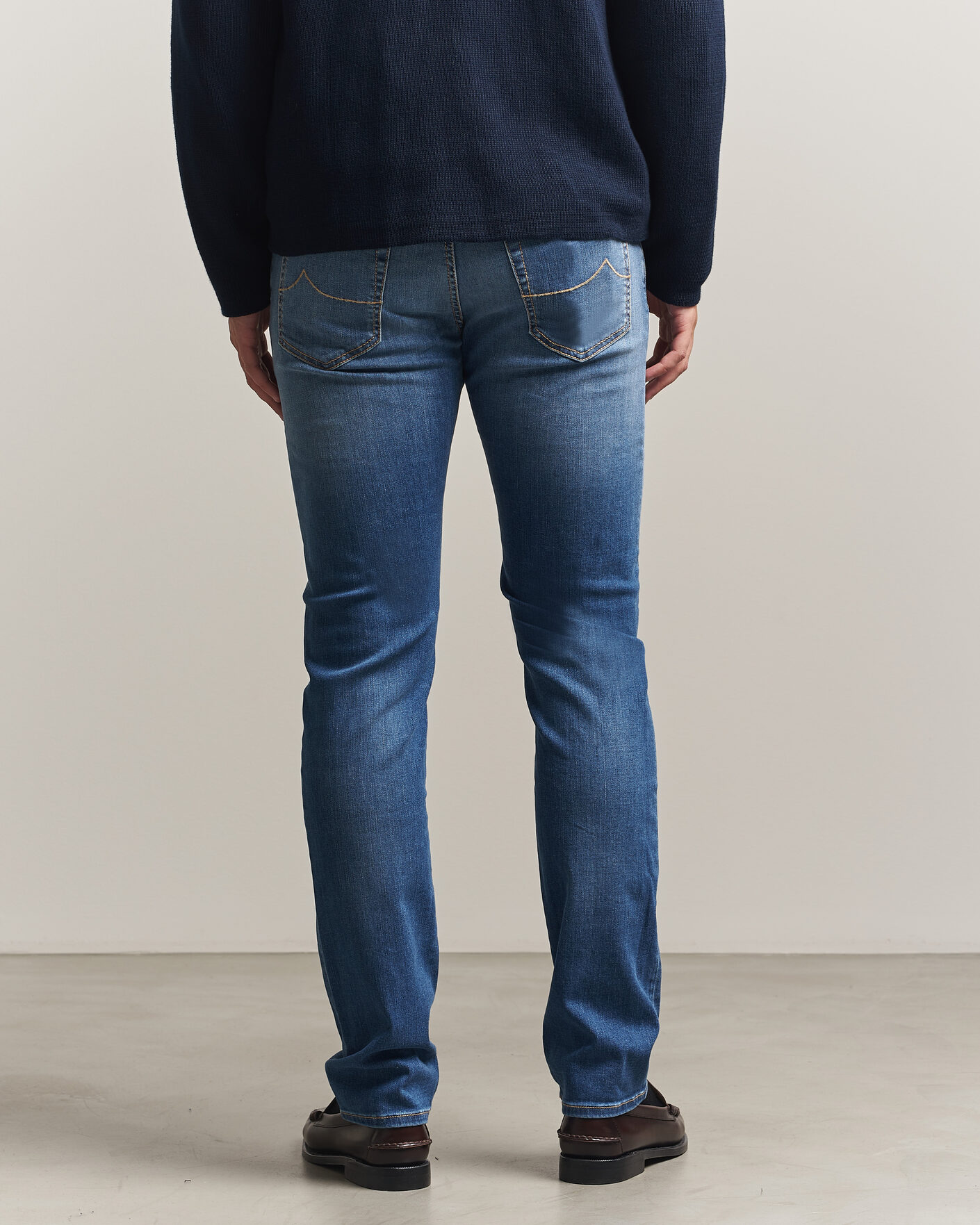Heren | Jeans | Jacob Cohën | Bard Slim Fit Stretch Jeans Light Blue