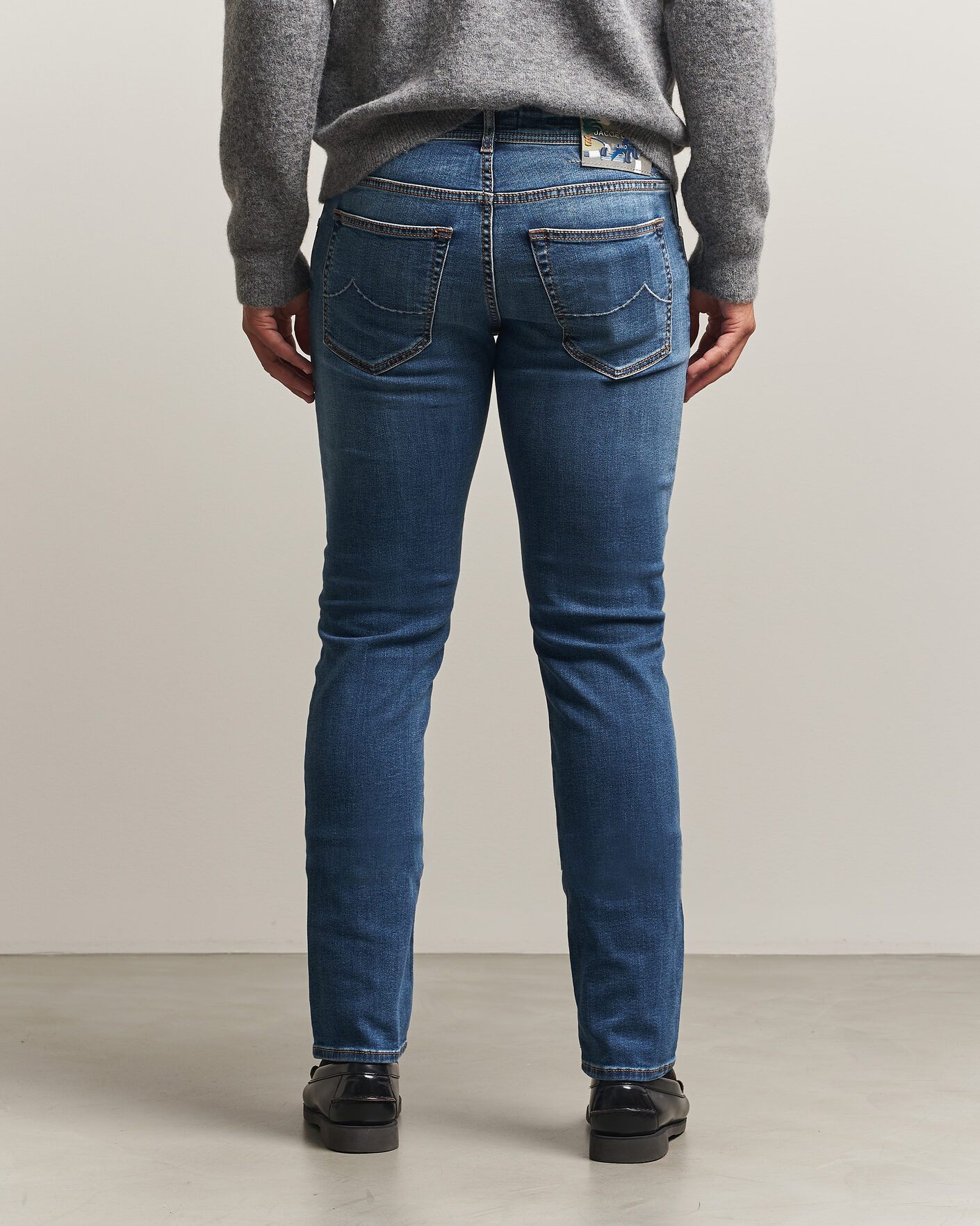 Homme | Jeans | Jacob Cohën | Nick F1 Slim Fit Stretch Jeans Light Blue