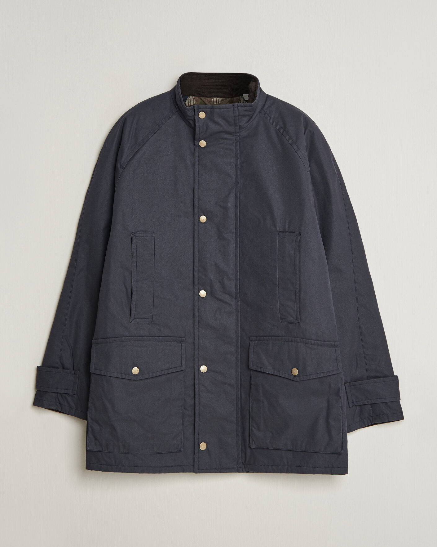 Homme | Manteaux Et Vestes | Gant | Waxed Double Decker Jacket Evening Blue