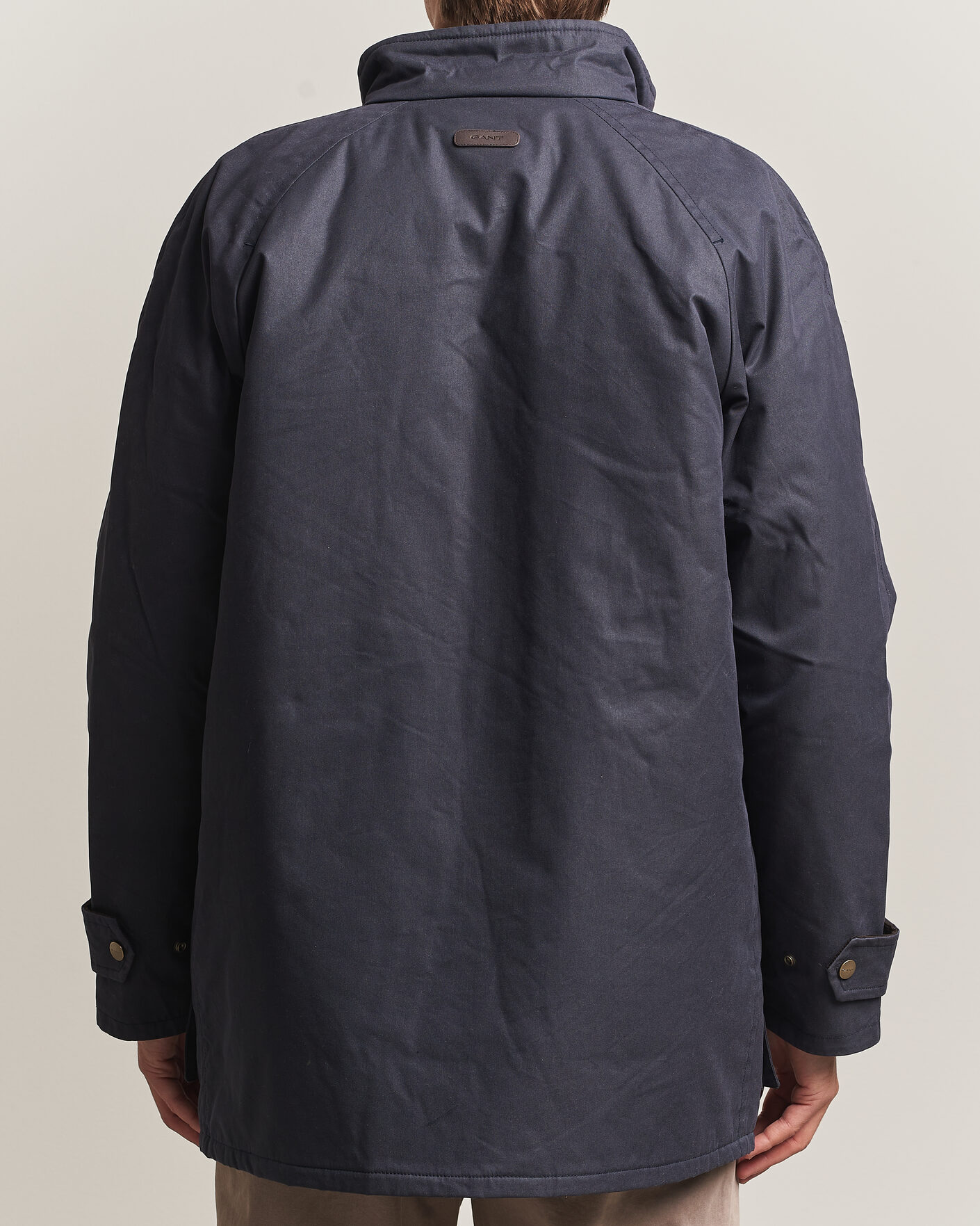 Homme | Manteaux Et Vestes | Gant | Waxed Double Decker Jacket Evening Blue