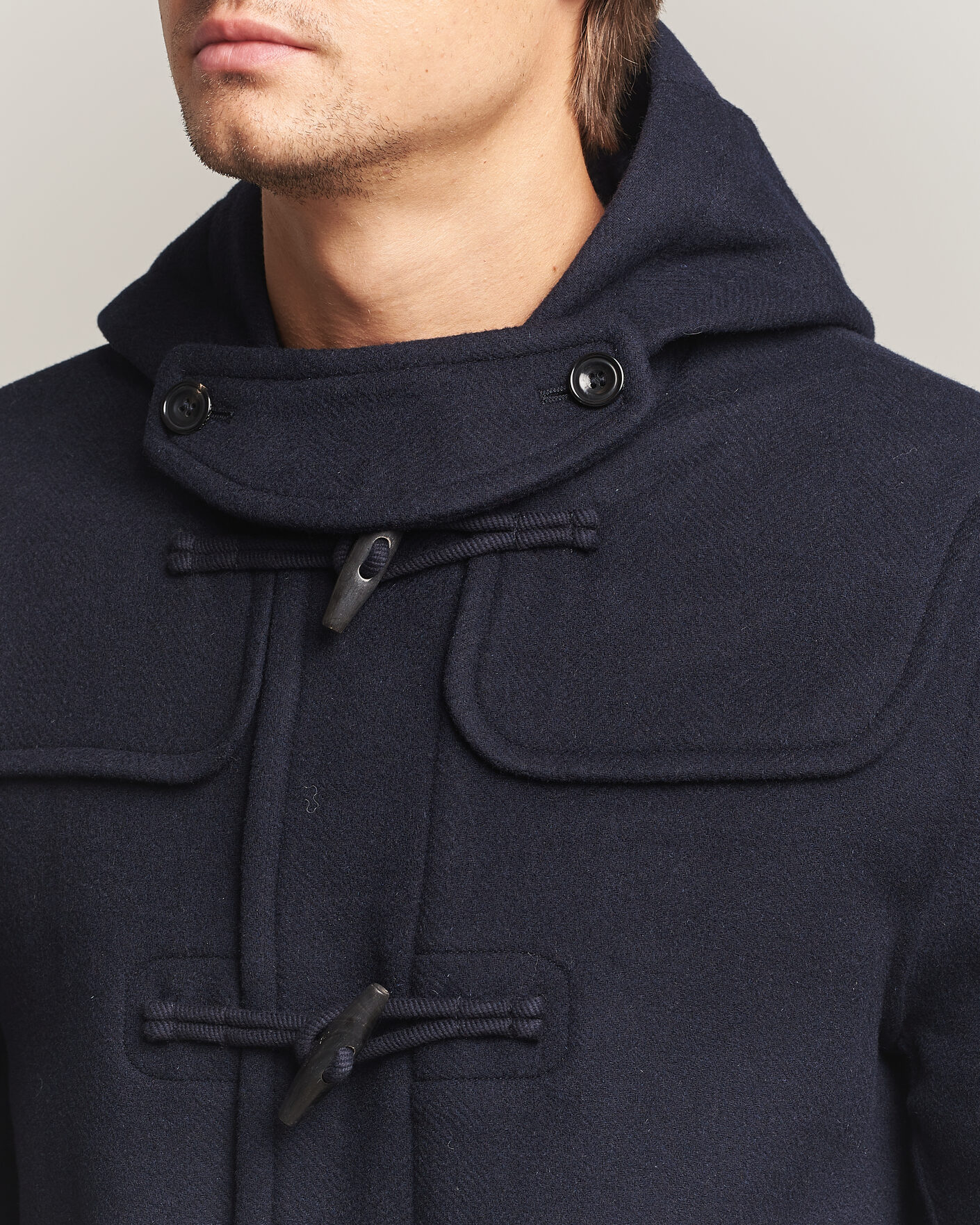 Homme | Manteaux Et Vestes | Gant | Classic Wool Duffle Coat Evening Blue