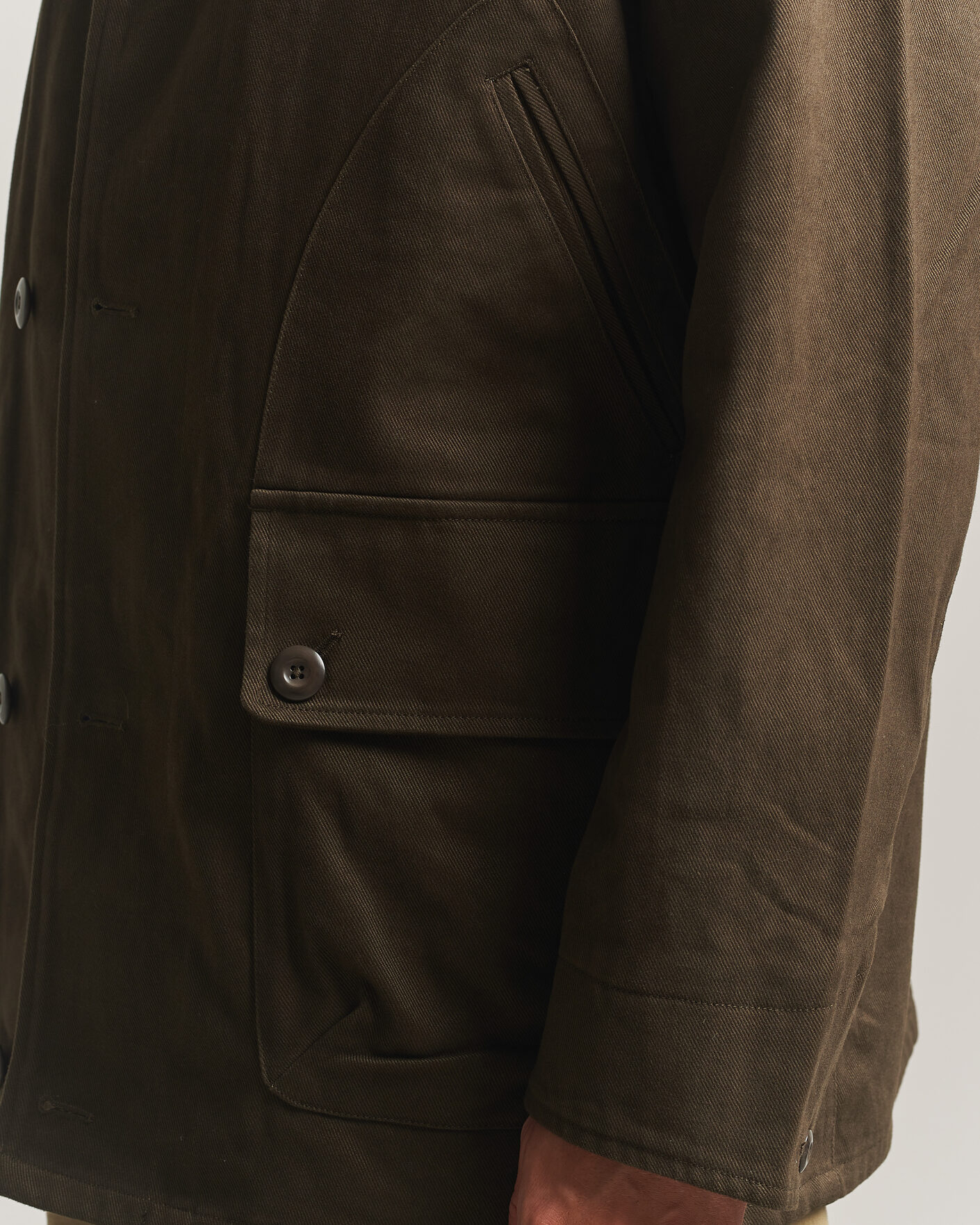 Homme | Manteaux Et Vestes | Gant | Moleskin Decker Jacket Dark Moss Green