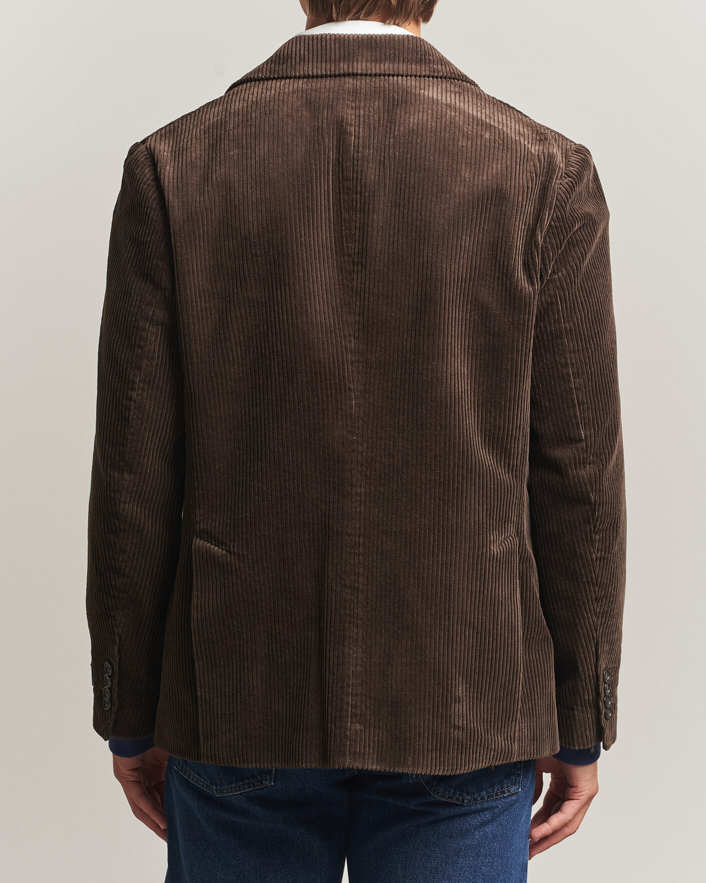 Heren | Blazers | Gant | Corduroy Blazer Black Brown