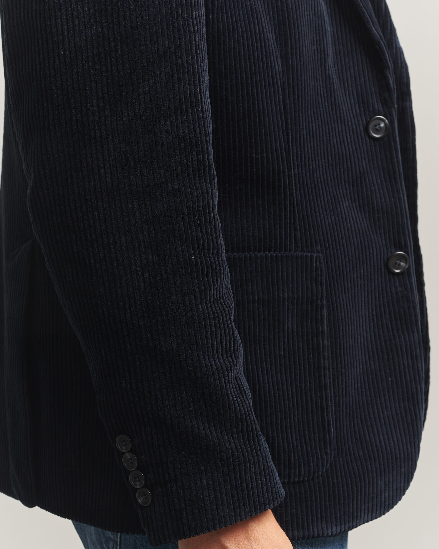 Heren | Blazers | Gant | Corduroy Blazer Evening Blue