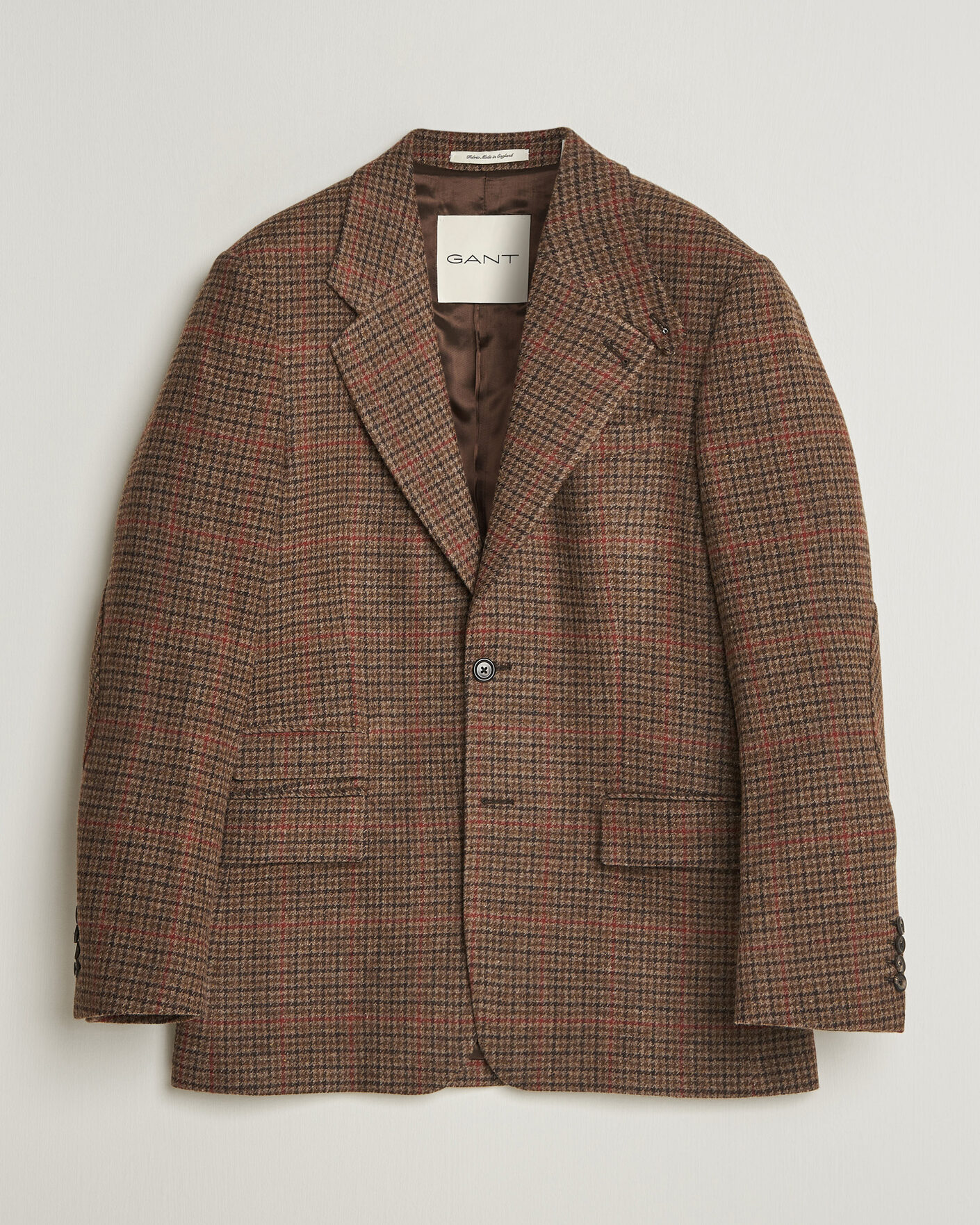 Homme | Manteaux Et Vestes | Gant | British Tweed Blazer Shadow Brown