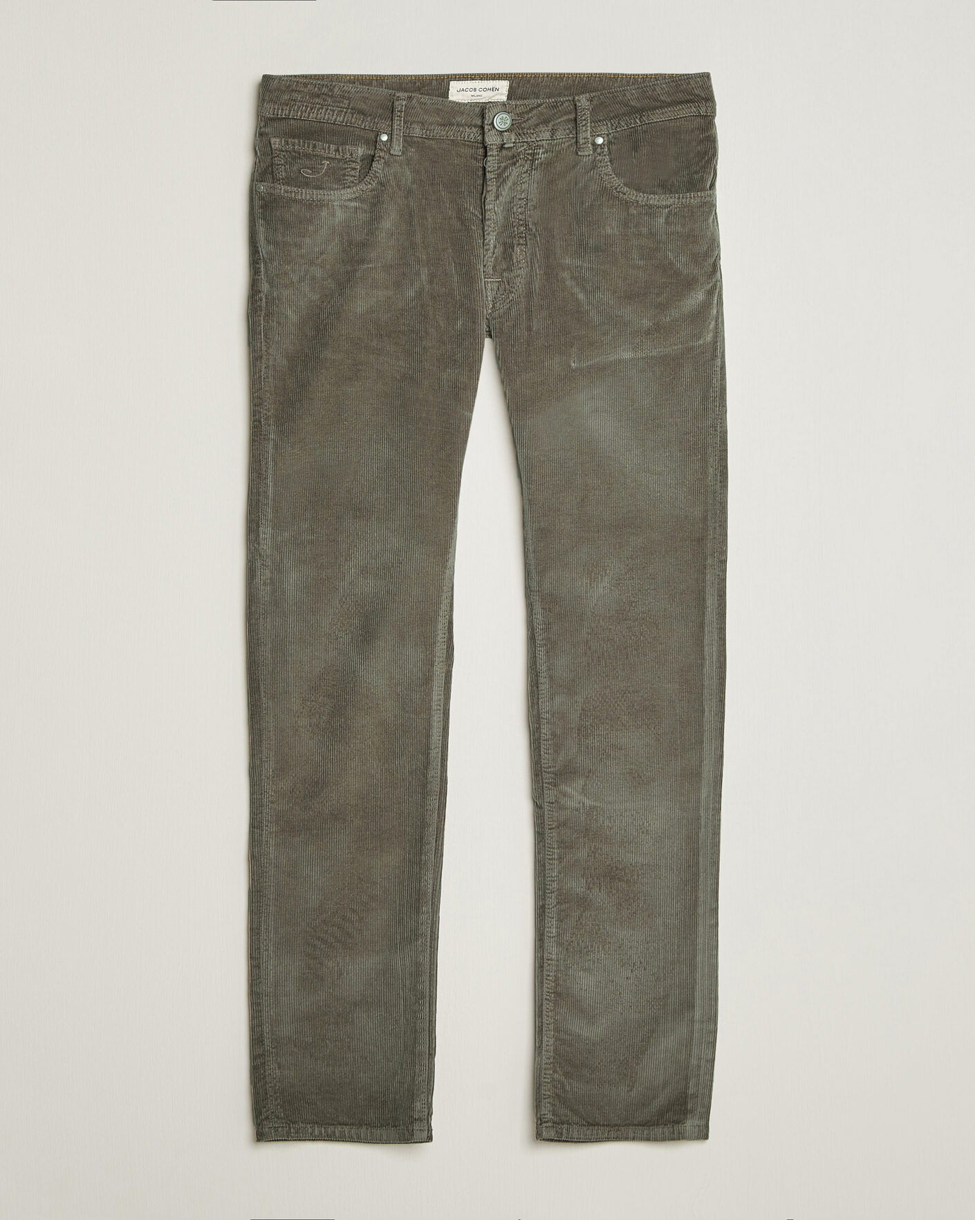Homme | Pantalons | Jacob Cohën | Bard 5-Pocket Medium Corduroy Trousers Taupe