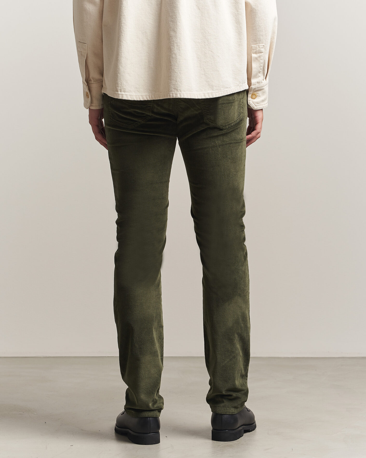 Heren | Broeken | Jacob Cohën | Bard 5-Pocket Medium Corduroy Trousers Green
