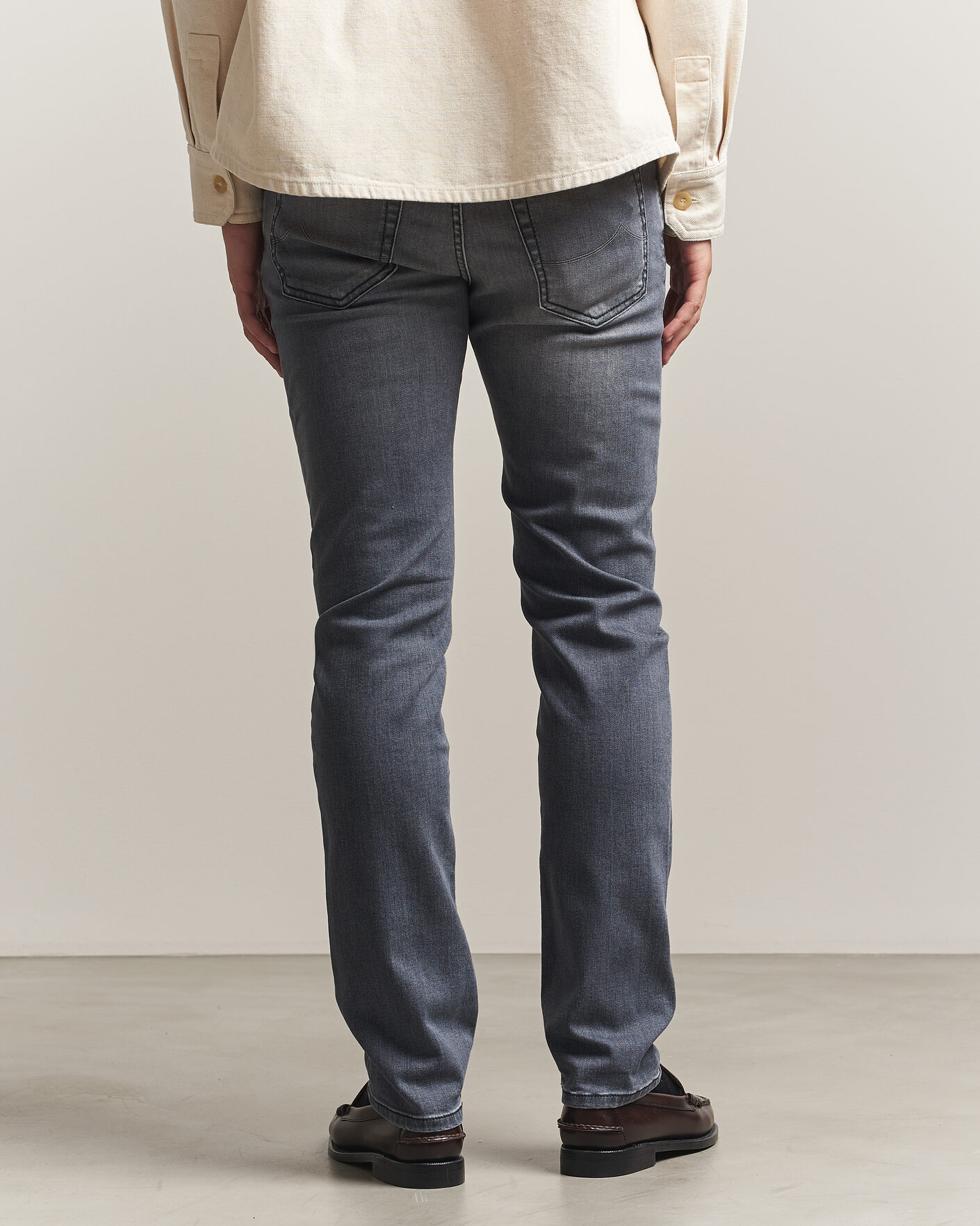 Homme | Jeans | Jacob Cohën | Bard Slim Fit Stretch Jeans Light Grey
