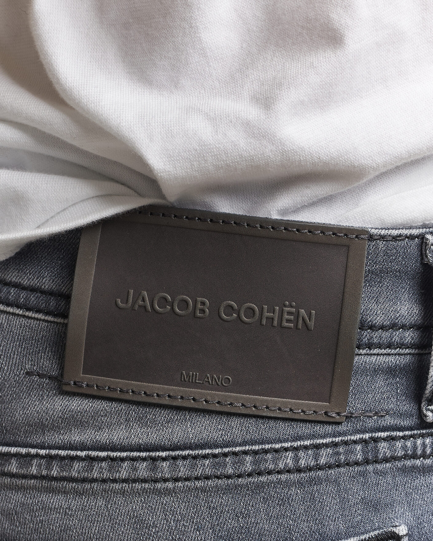 Homme | Jeans | Jacob Cohën | Bard Slim Fit Stretch Jeans Light Grey