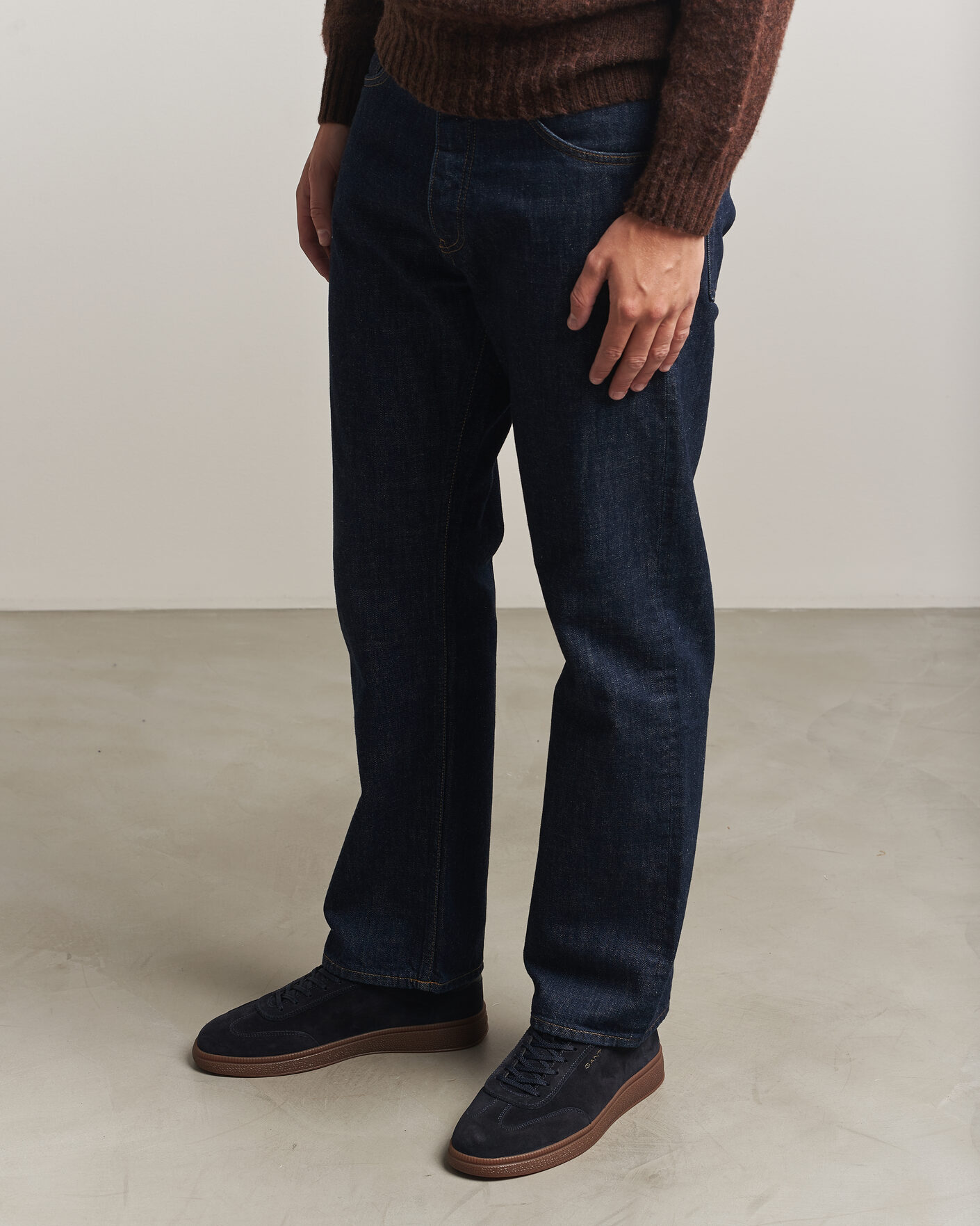 Heren | Sneakers | Gant | Cuzmo Suede Sneaker Marine