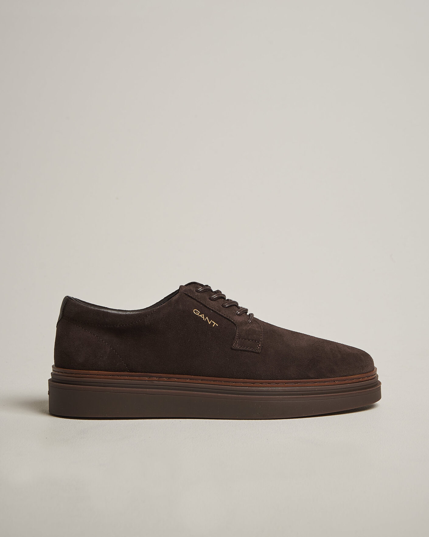 Homme | Baskets | Gant | Kinzoon Suede Derby Sneaker Espresso Brown