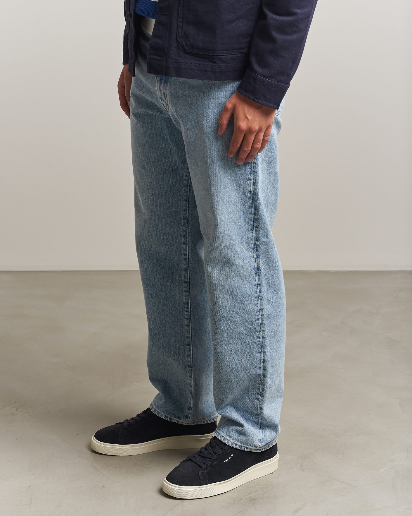 Heren | Sneakers | Gant | Mc Julien Suede Sneaker Dark Blue