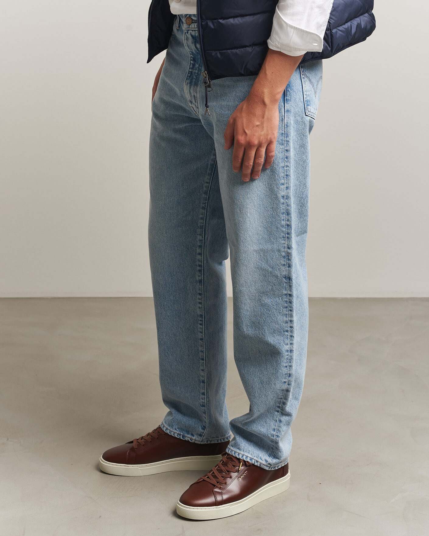 Heren | Sneakers | Gant | Mc Julien Leather Sneaker Cognac