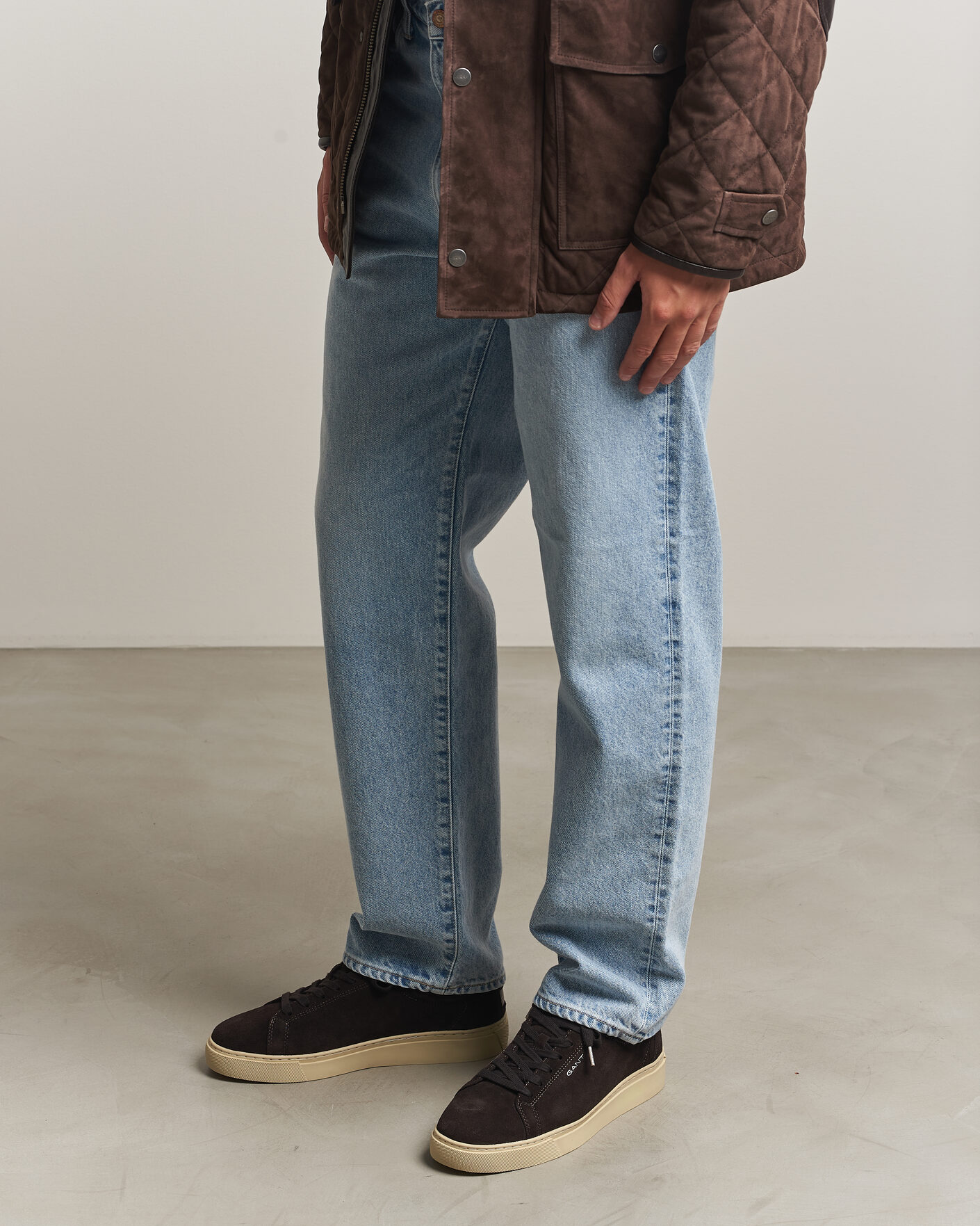 Heren | Sneakers | Gant | Mc Julien Suede Sneaker Dark Brown