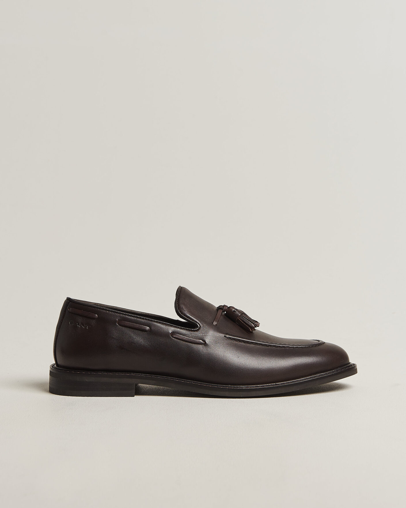 Heren | Instappers | Gant | Lozham Leather Tassle Loafer Dark Brown