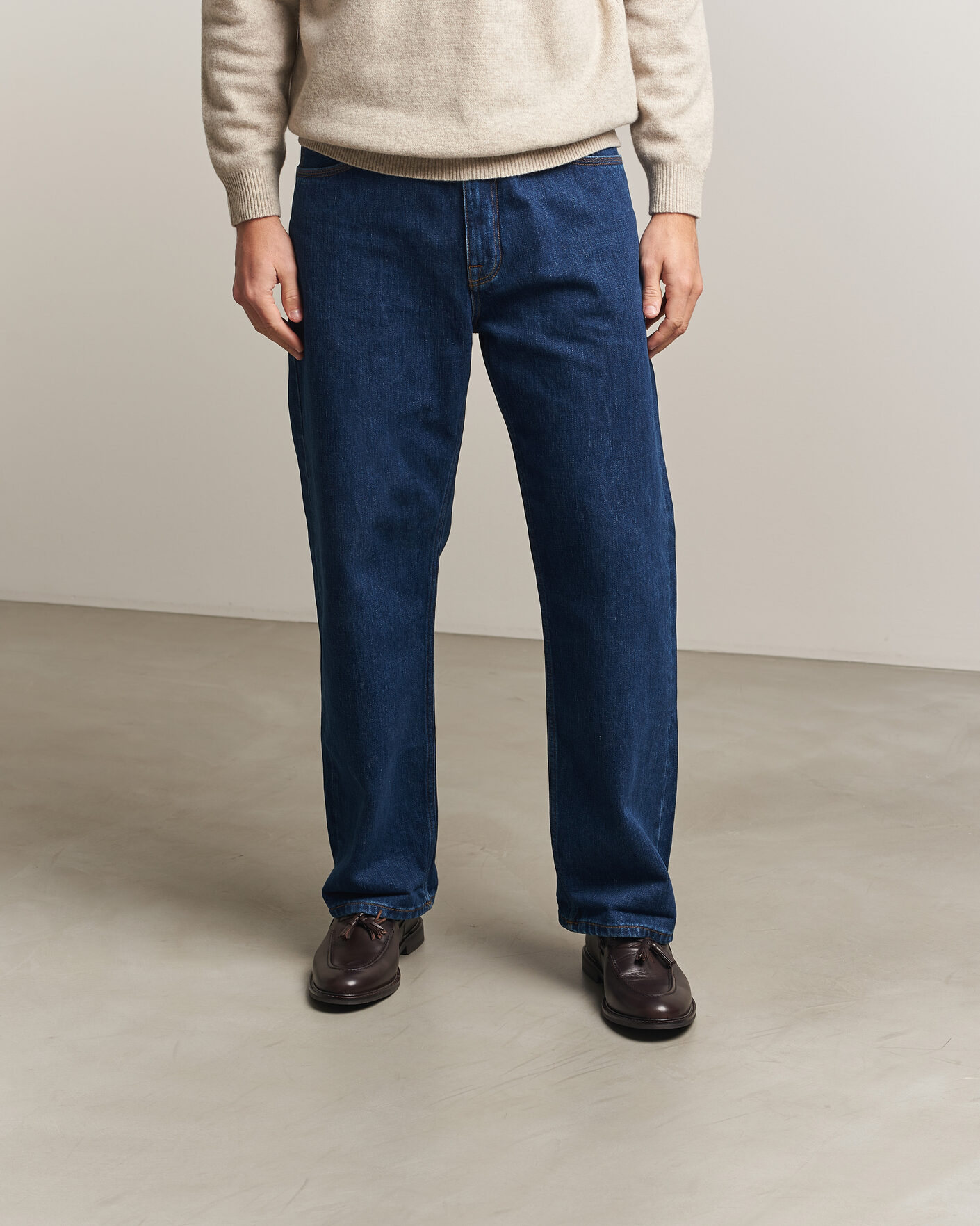 Heren | Instappers | Gant | Lozham Leather Tassle Loafer Dark Brown