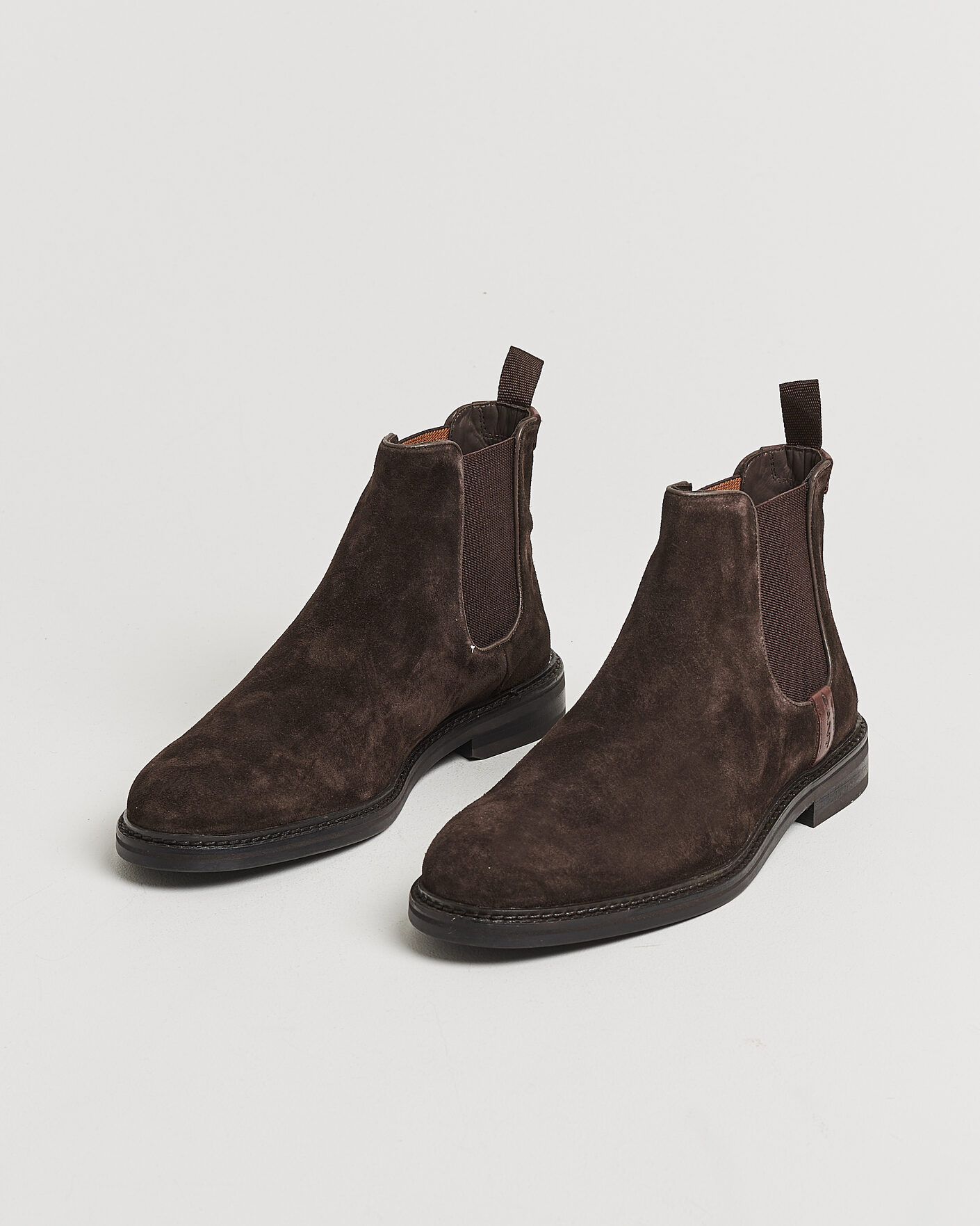 Heren | Laarzen | Gant | Bidford Suede Chelsea Boot Dark Brown