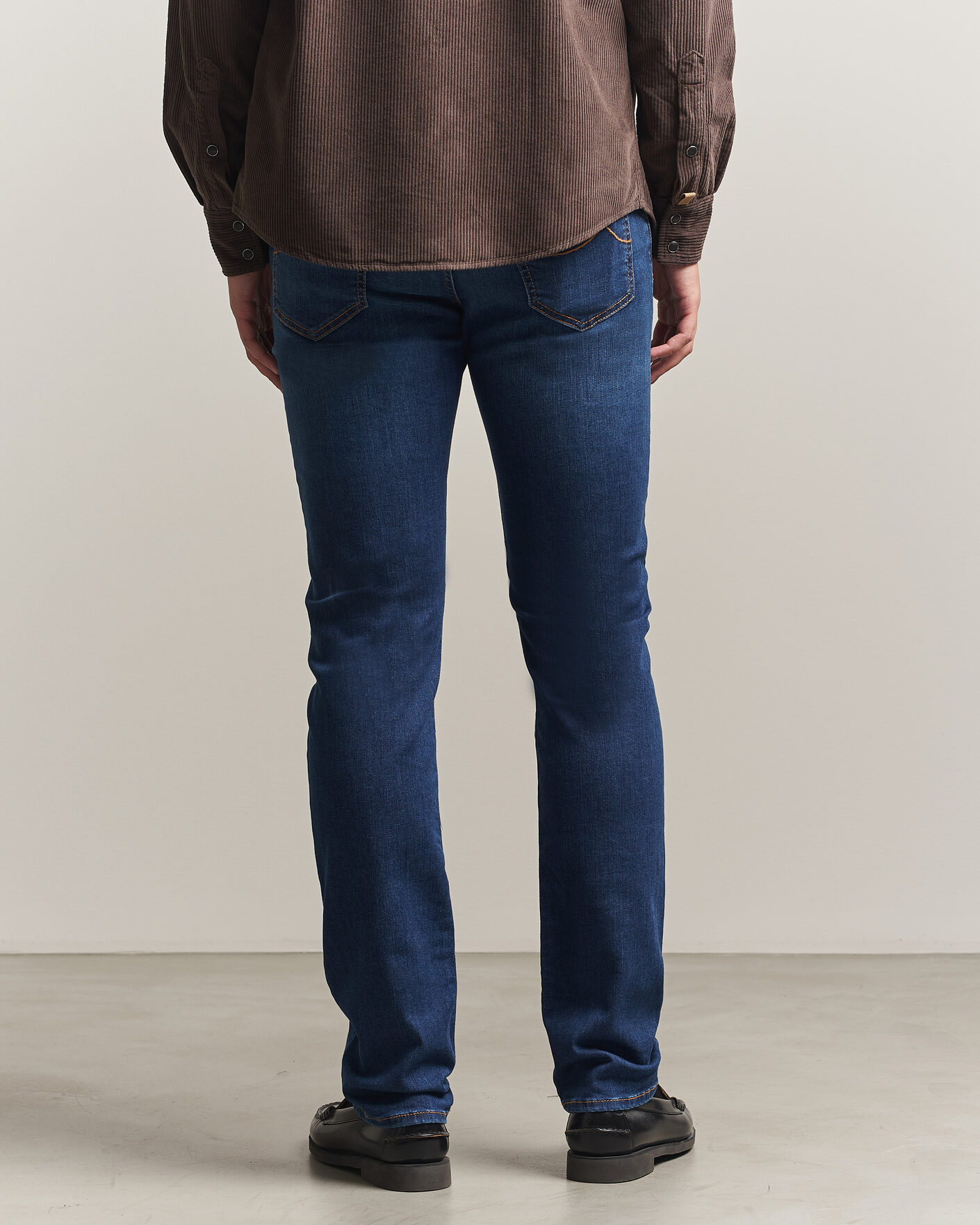Homme | Jeans | Jacob Cohën | Bard Slim Fit Vintage Wash Stretch Jeans Mid Blue