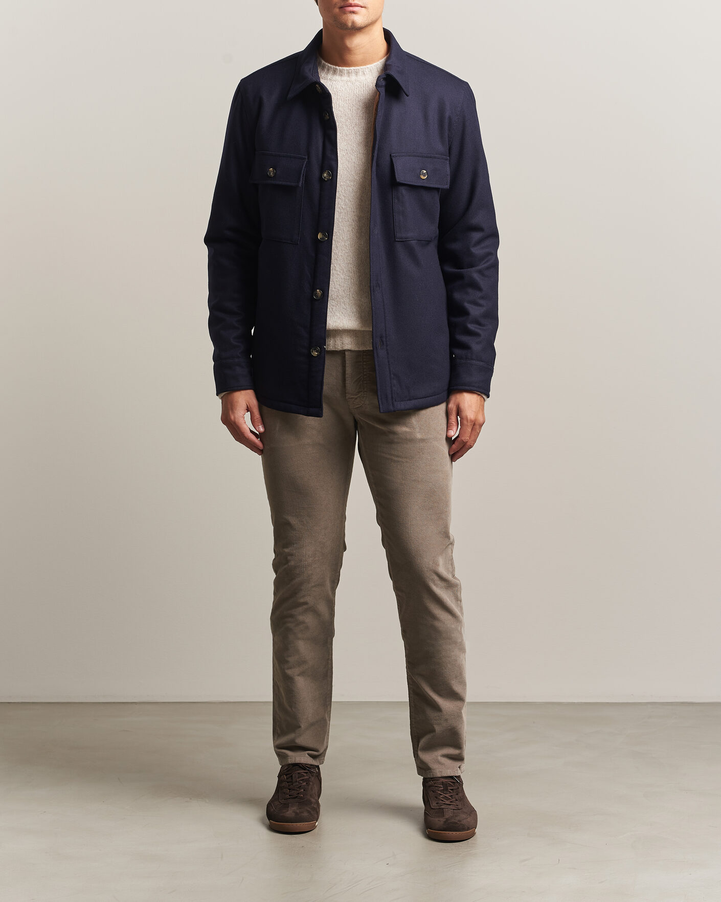 Heren | Broeken | Jacob Cohën | Nick Slim Fit Cotton Trousers Grey