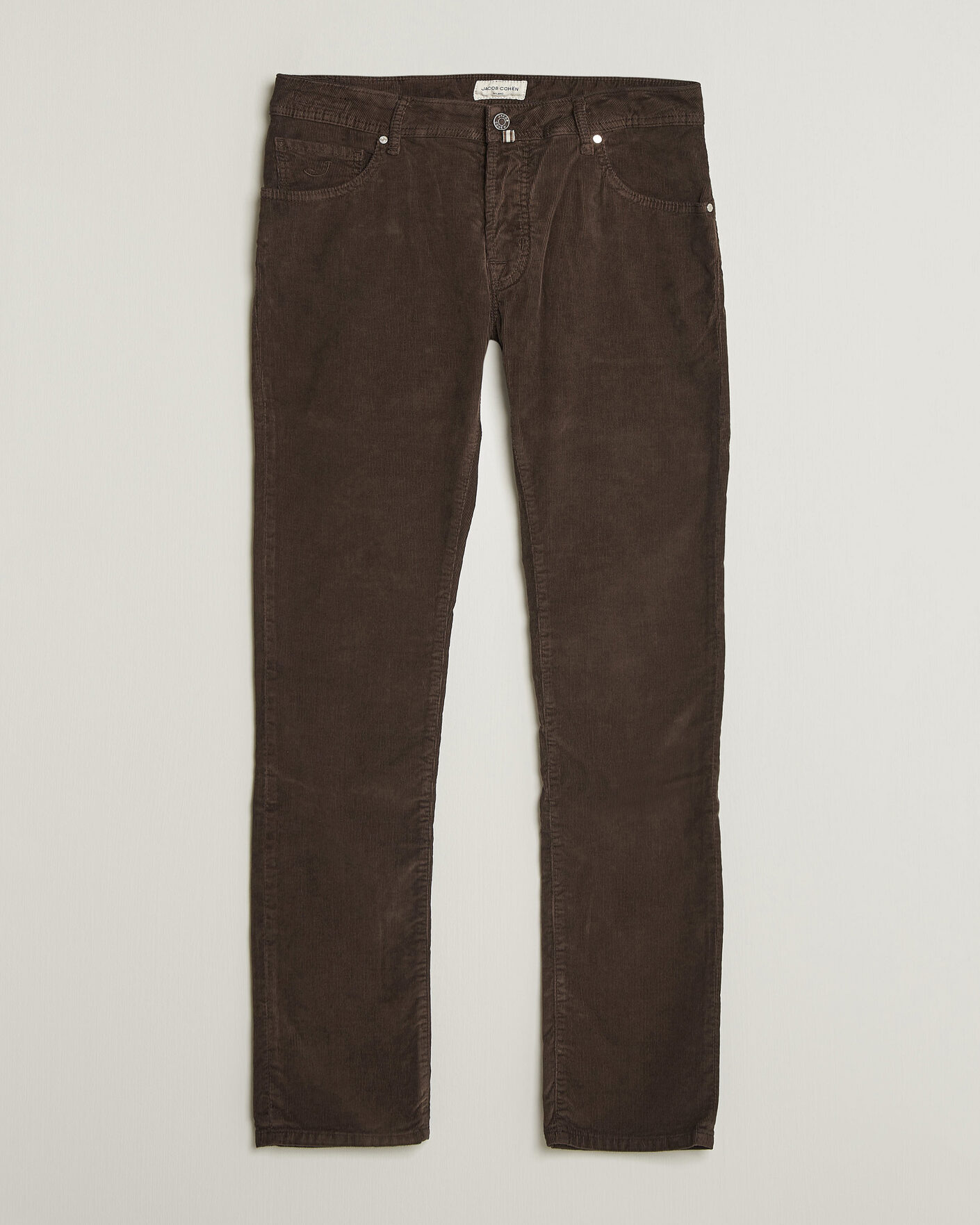 Homme | Pantalons | Jacob Cohën | Nick Slim Fit Cotton Trousers Brown