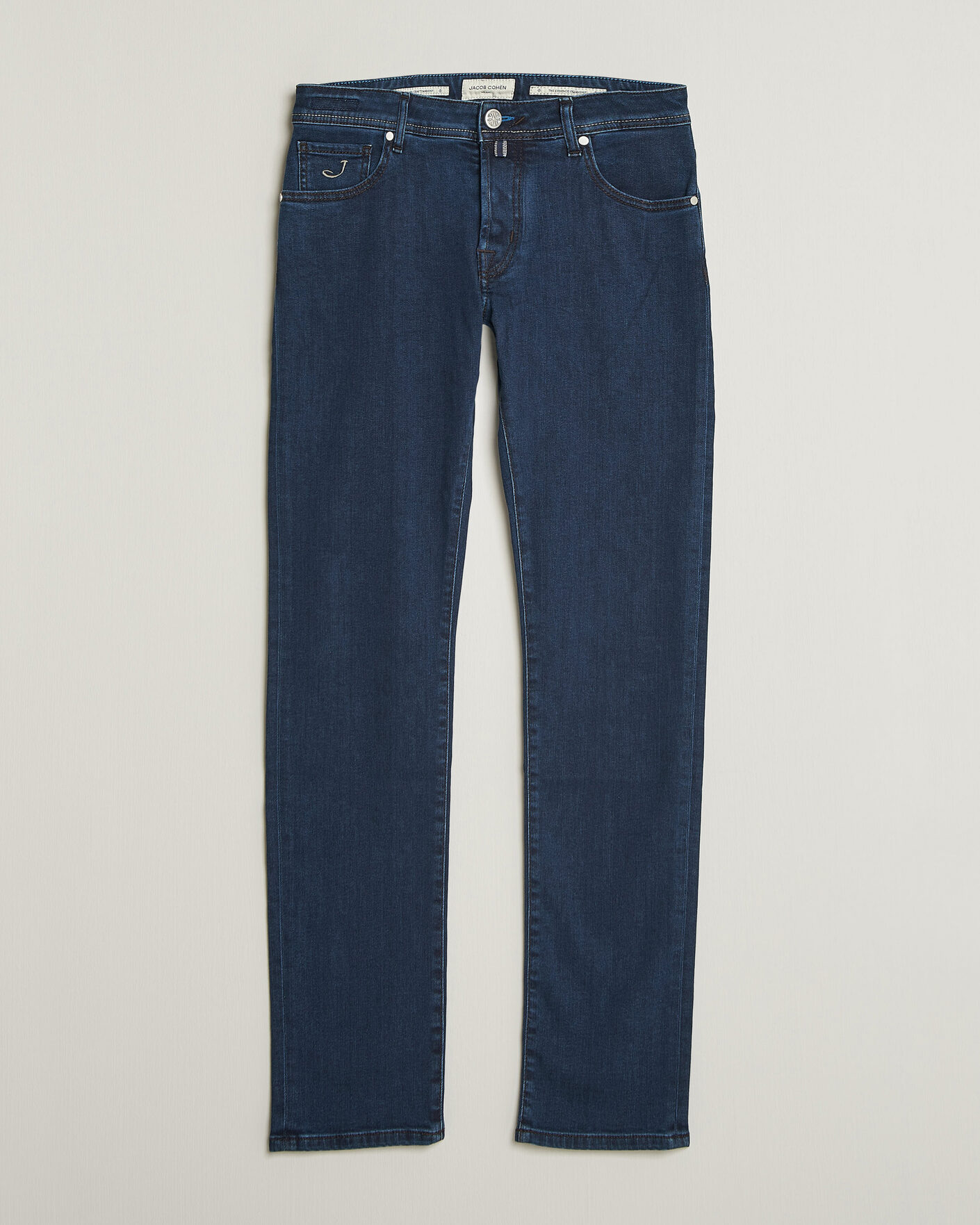 Homme | Jeans | Jacob Cohën | Nick Slim Fit Washed Stretch Jeans Dark Blue