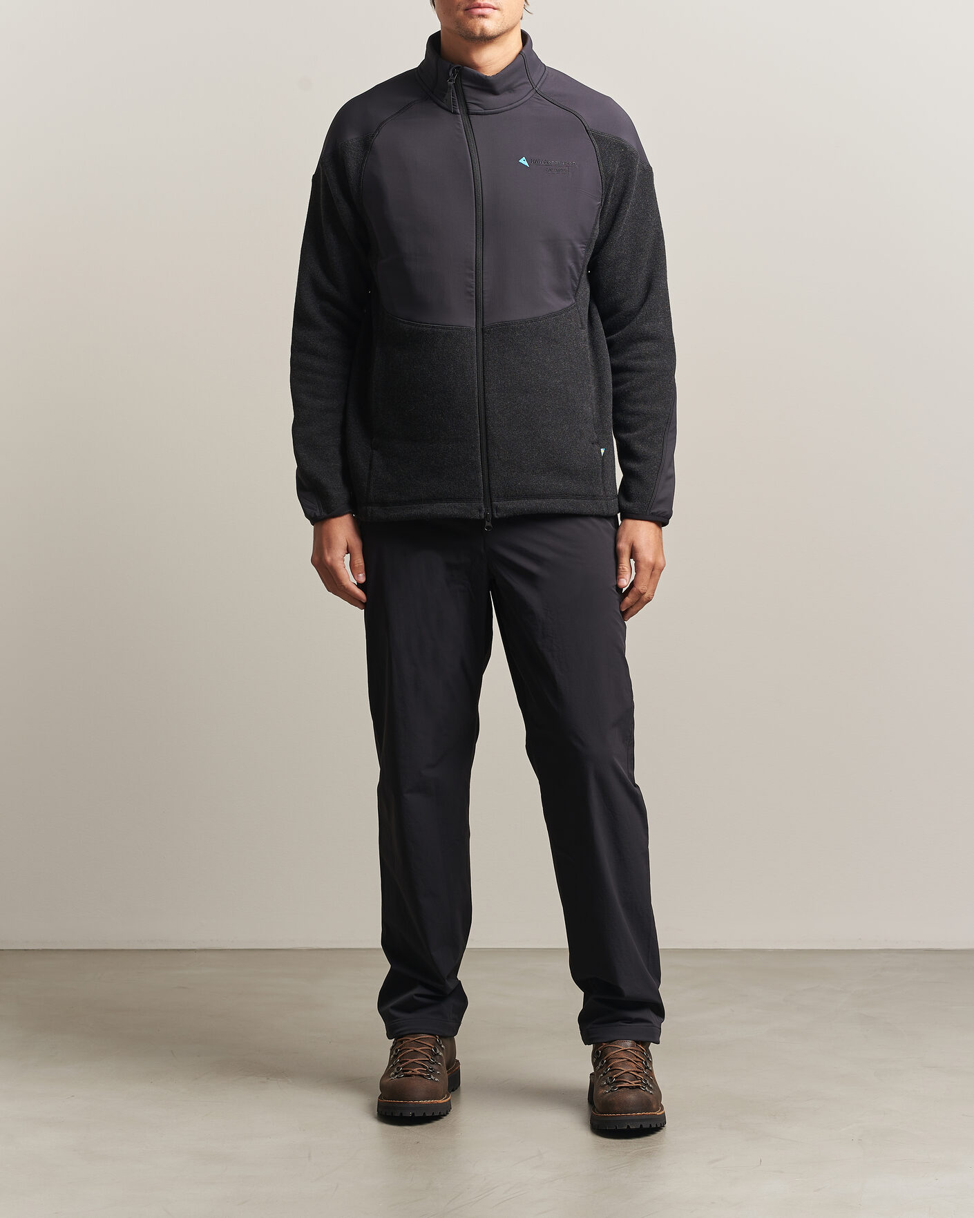 Homme | Pulls Et Tricots | Klättermusen | Balderus Wool Fleece Hood Jacket Black
