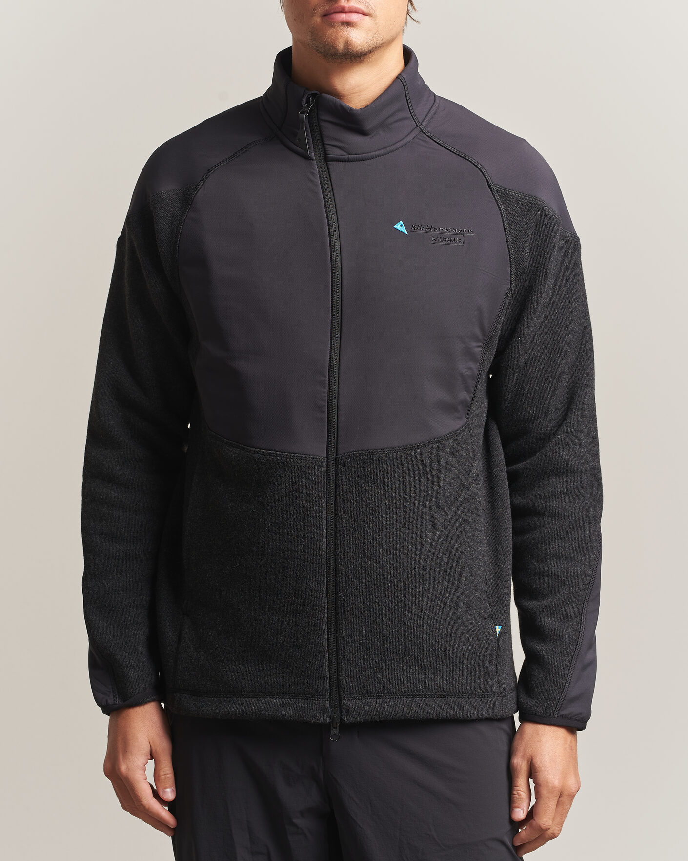 Homme | Pulls Et Tricots | Klättermusen | Balderus Wool Fleece Hood Jacket Black