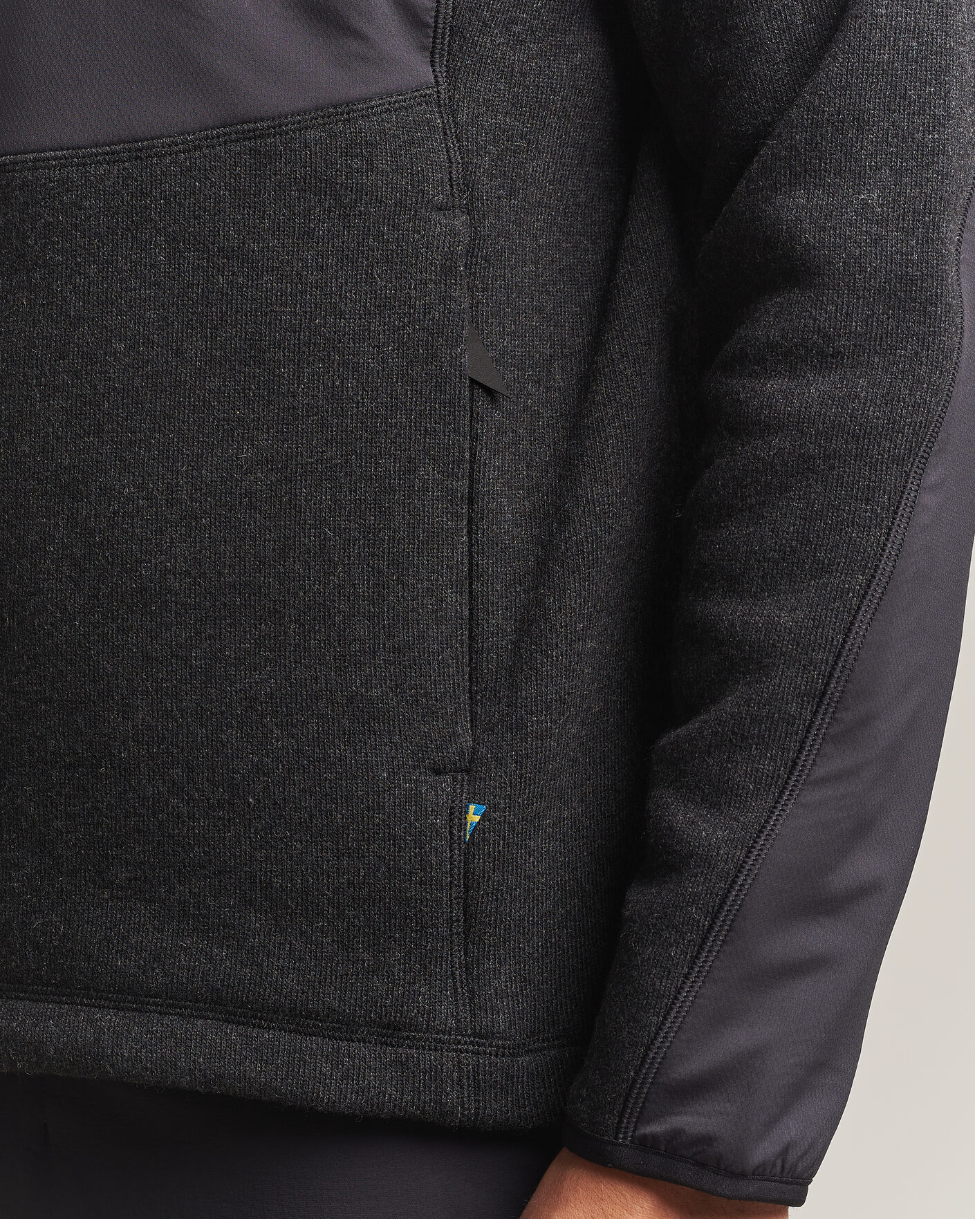 Homme | Pulls Et Tricots | Klättermusen | Balderus Wool Fleece Hood Jacket Black