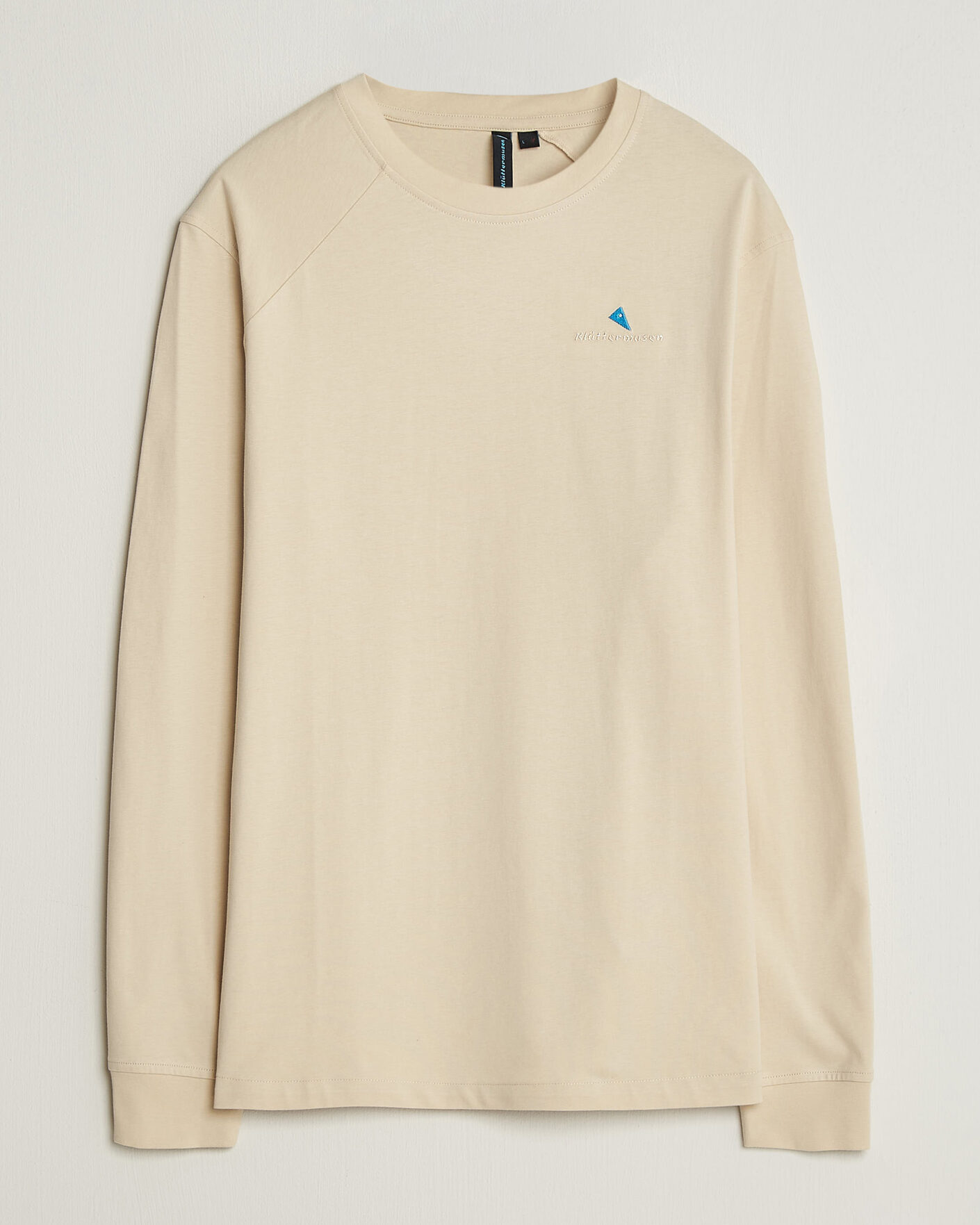 Homme | T-shirts | Klättermusen | Root Long Sleeve Logo T-Shirt Clay