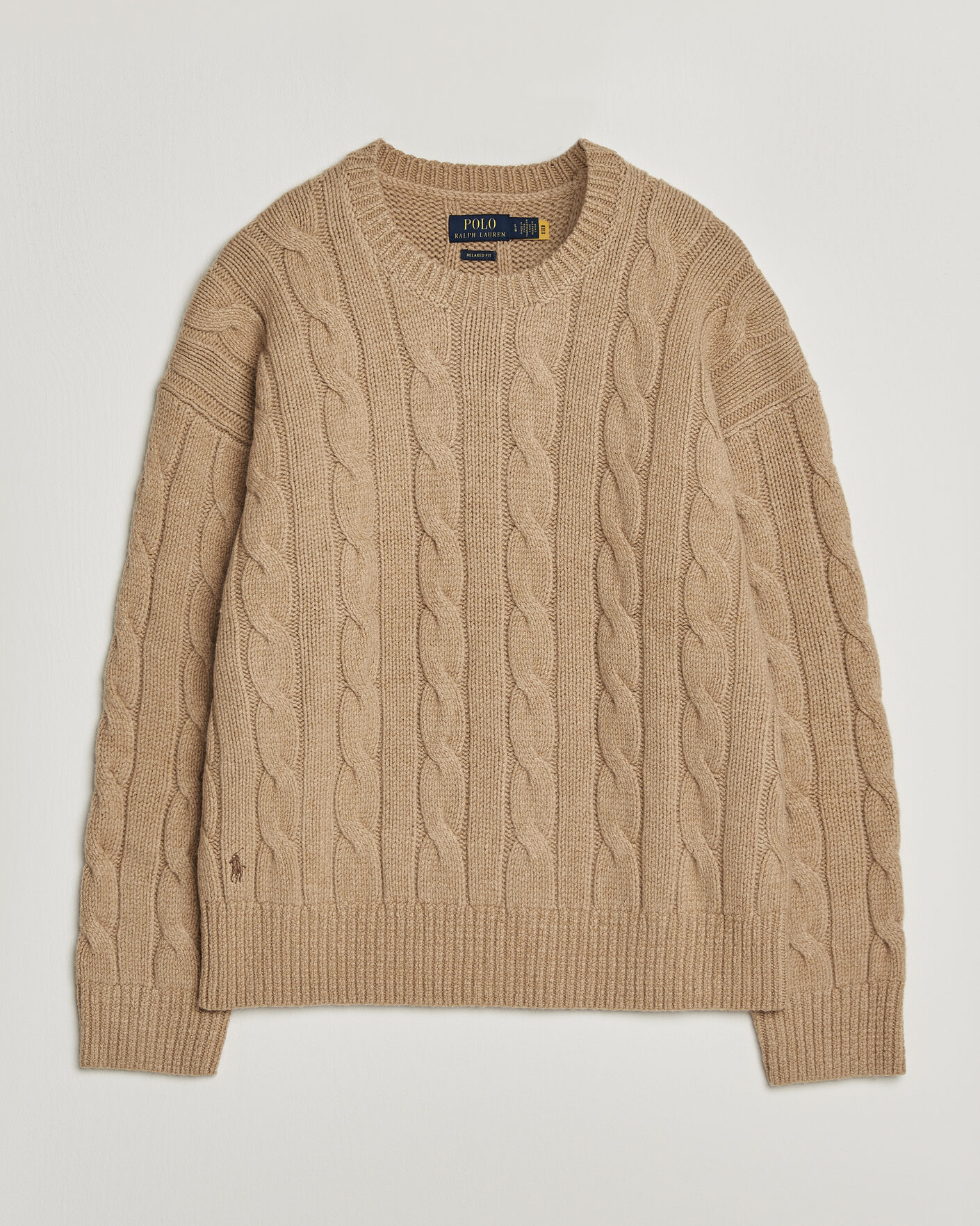 Homme | Pulls Et Tricots | Polo Ralph Lauren | Exploded Cabel Sweater Camel Melange