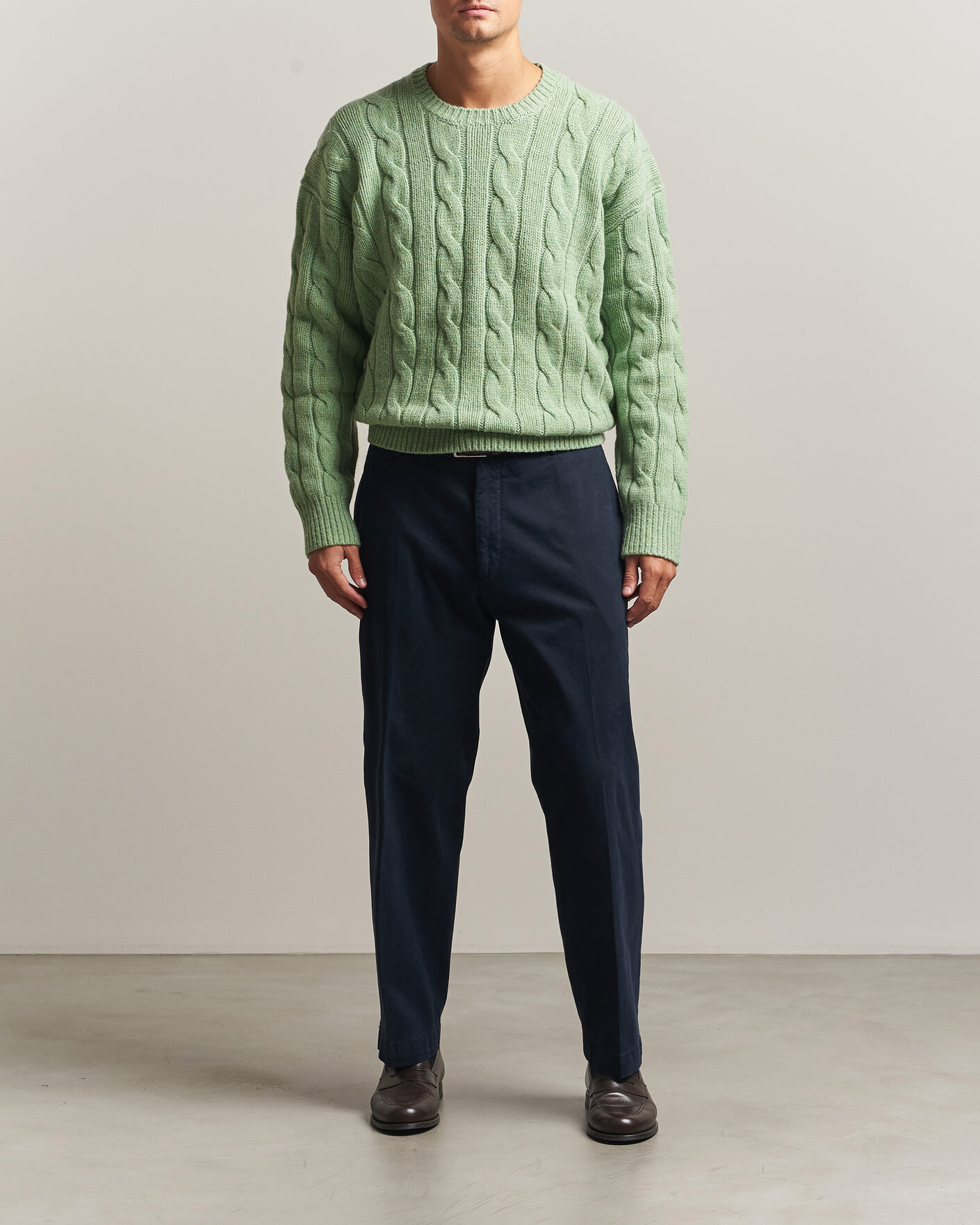 Homme | Pulls Et Tricots | Polo Ralph Lauren | Exploded Cabel Sweater Sprouting Green