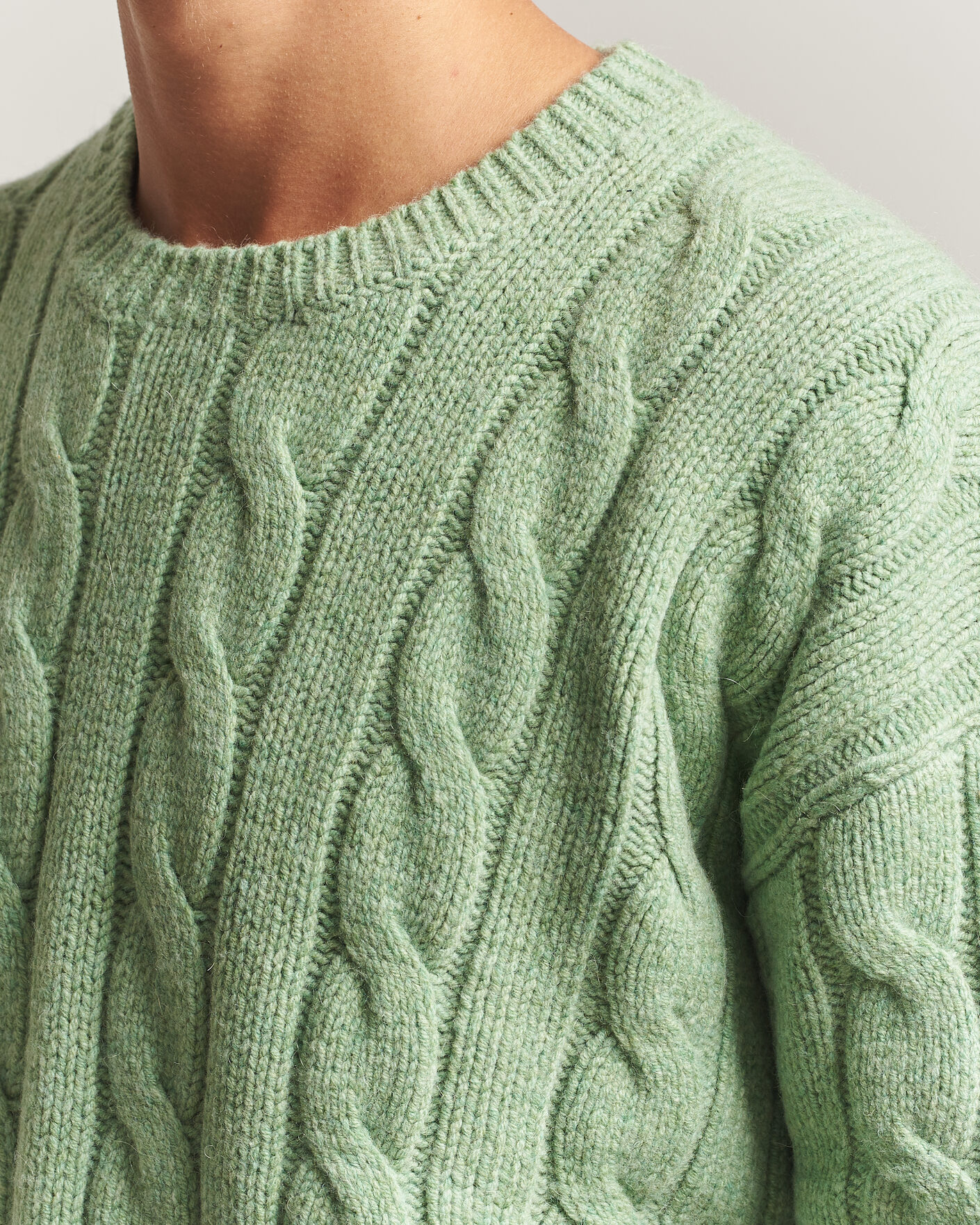 Homme | Pulls Et Tricots | Polo Ralph Lauren | Exploded Cabel Sweater Sprouting Green