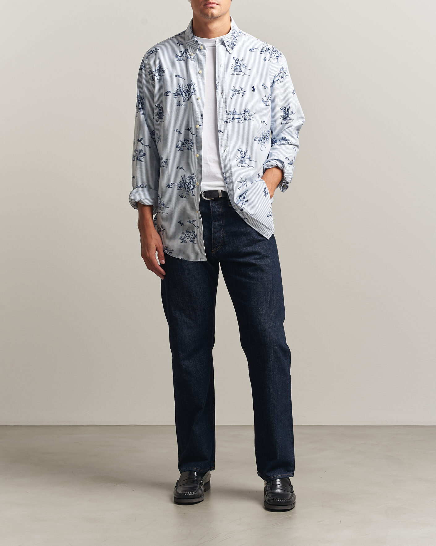 Homme | Chemises | Polo Ralph Lauren | Custom Fit Printed Oxford Shirt Field & Pheasant