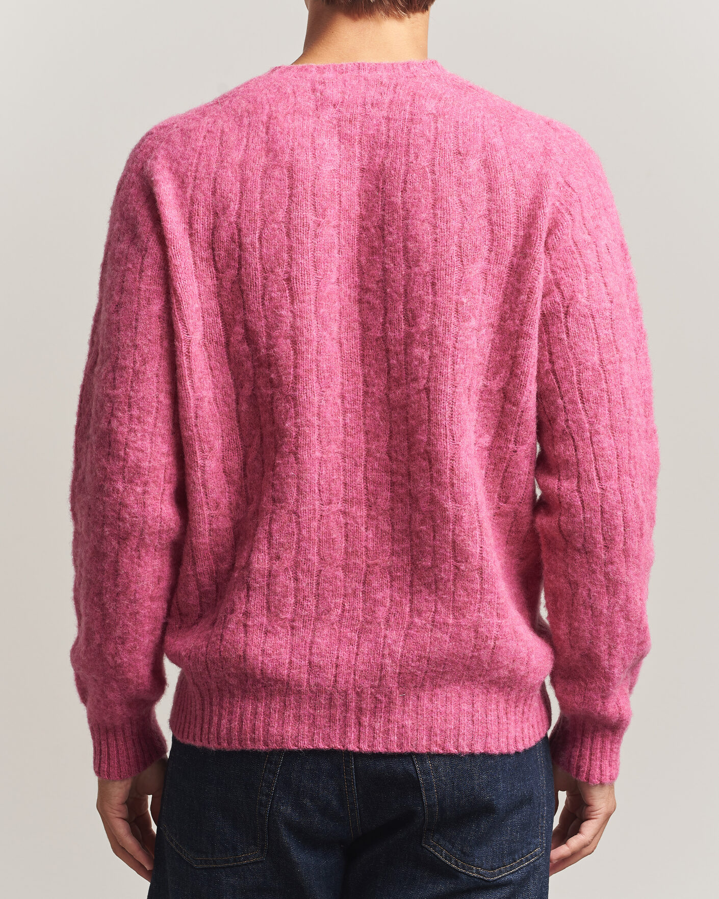 Homme | Pulls Et Tricots | Polo Ralph Lauren | Shaggy Cable Merino Pullover Thulian Pink Heather