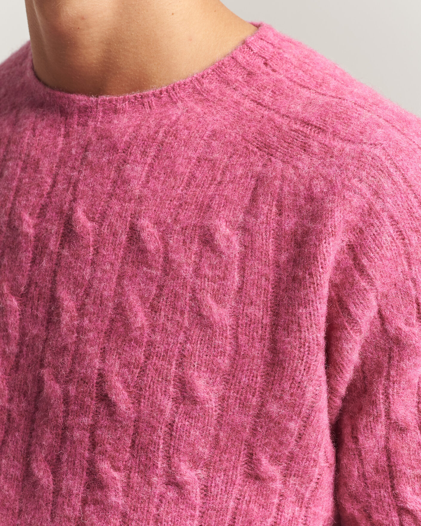 Homme | Pulls Et Tricots | Polo Ralph Lauren | Shaggy Cable Merino Pullover Thulian Pink Heather