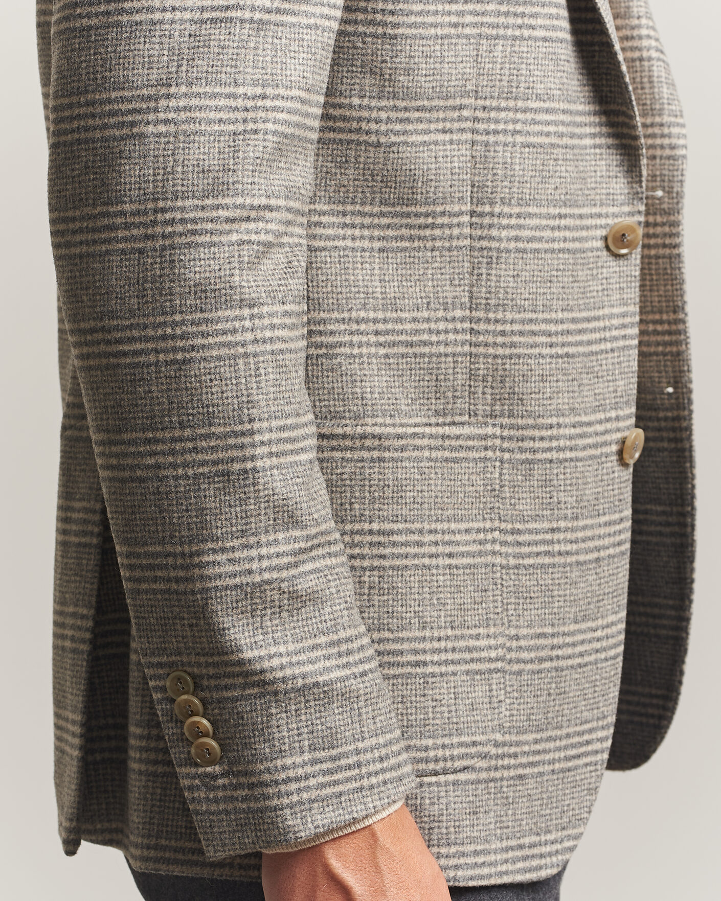 Homme | Blazers | Morris | Soft Glencheck Blazer Brown
