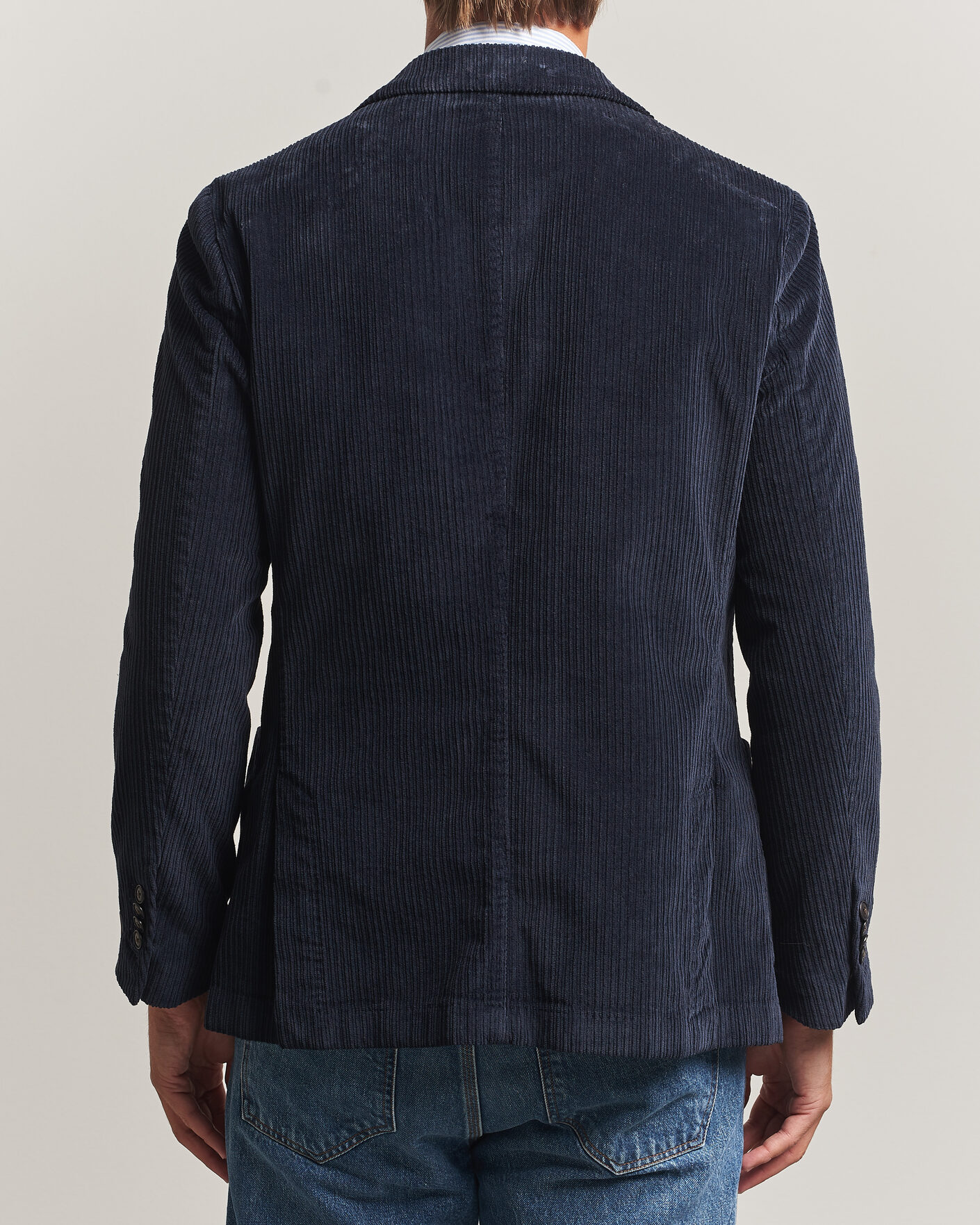 Heren | Blazers | Morris | Washed Cord Blazer Navy